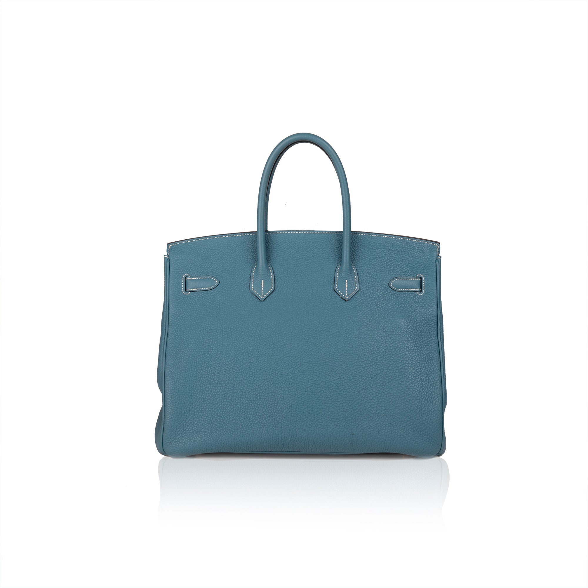 Hermes Bleu Jean Togo Birkin 35 w/ Box