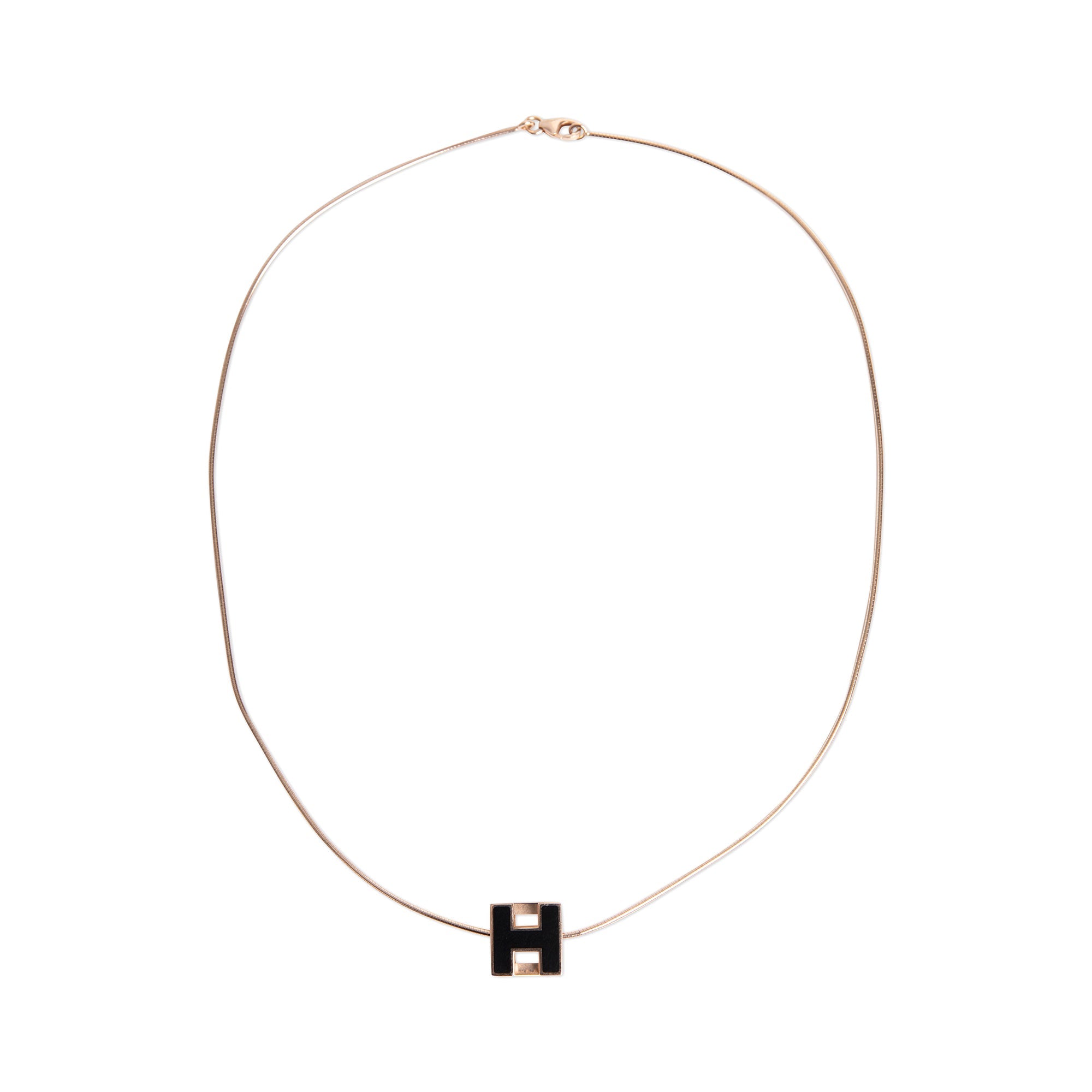 Hermes Cage d'H Pendant Necklace
