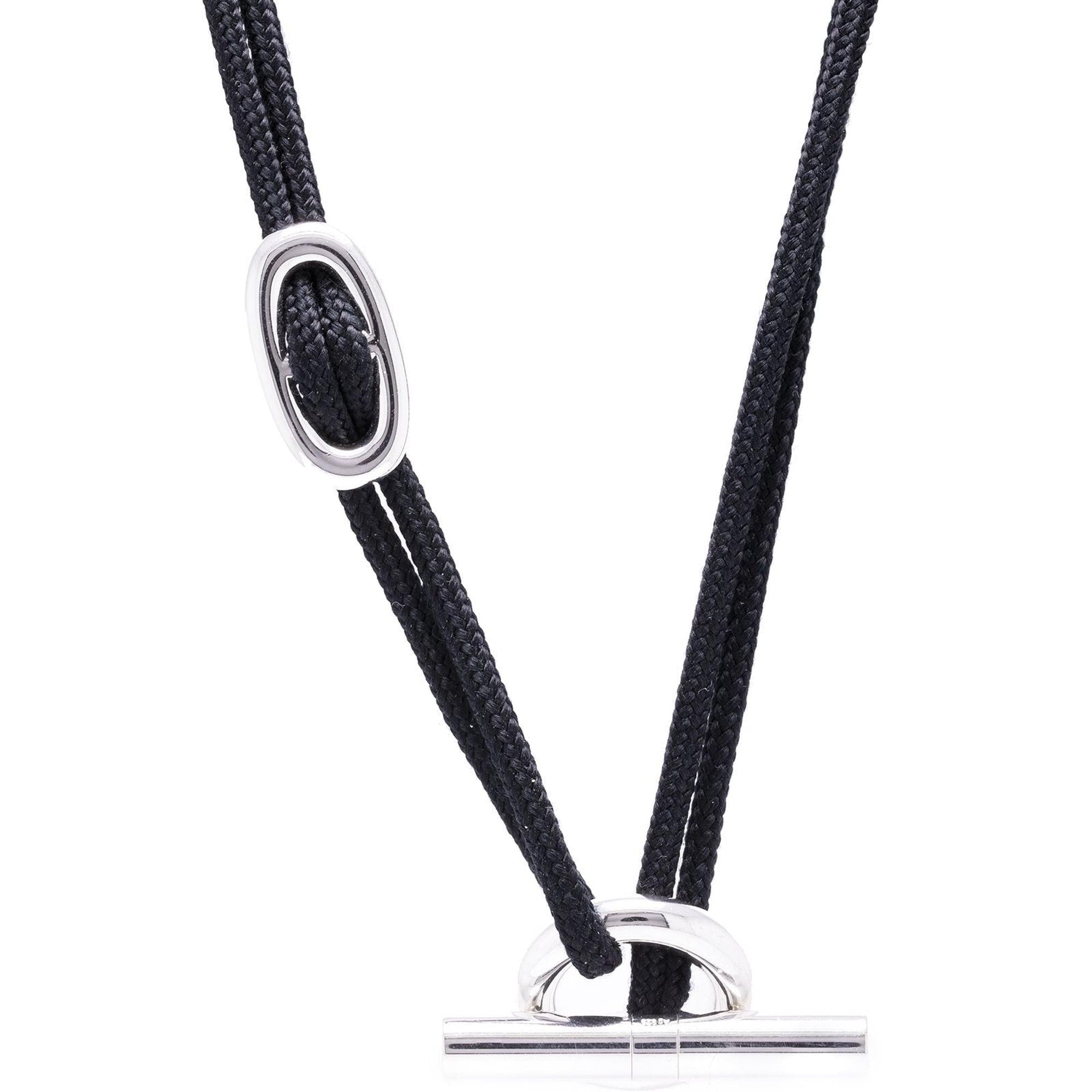 Hermes Cord Skipper Choker Necklace w/ Box