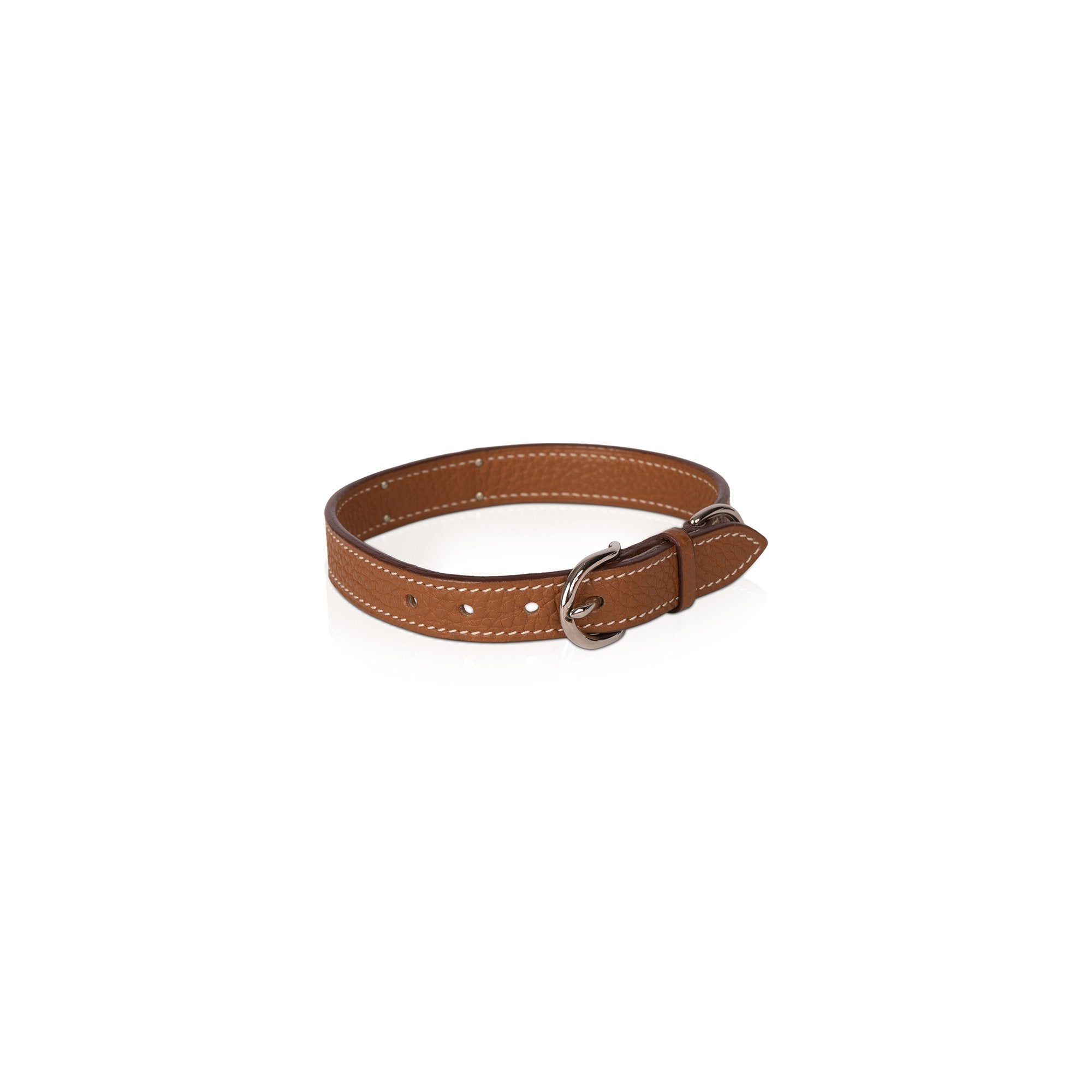 Hermes Epsom Leather Kelly Dog Collar w/ Box