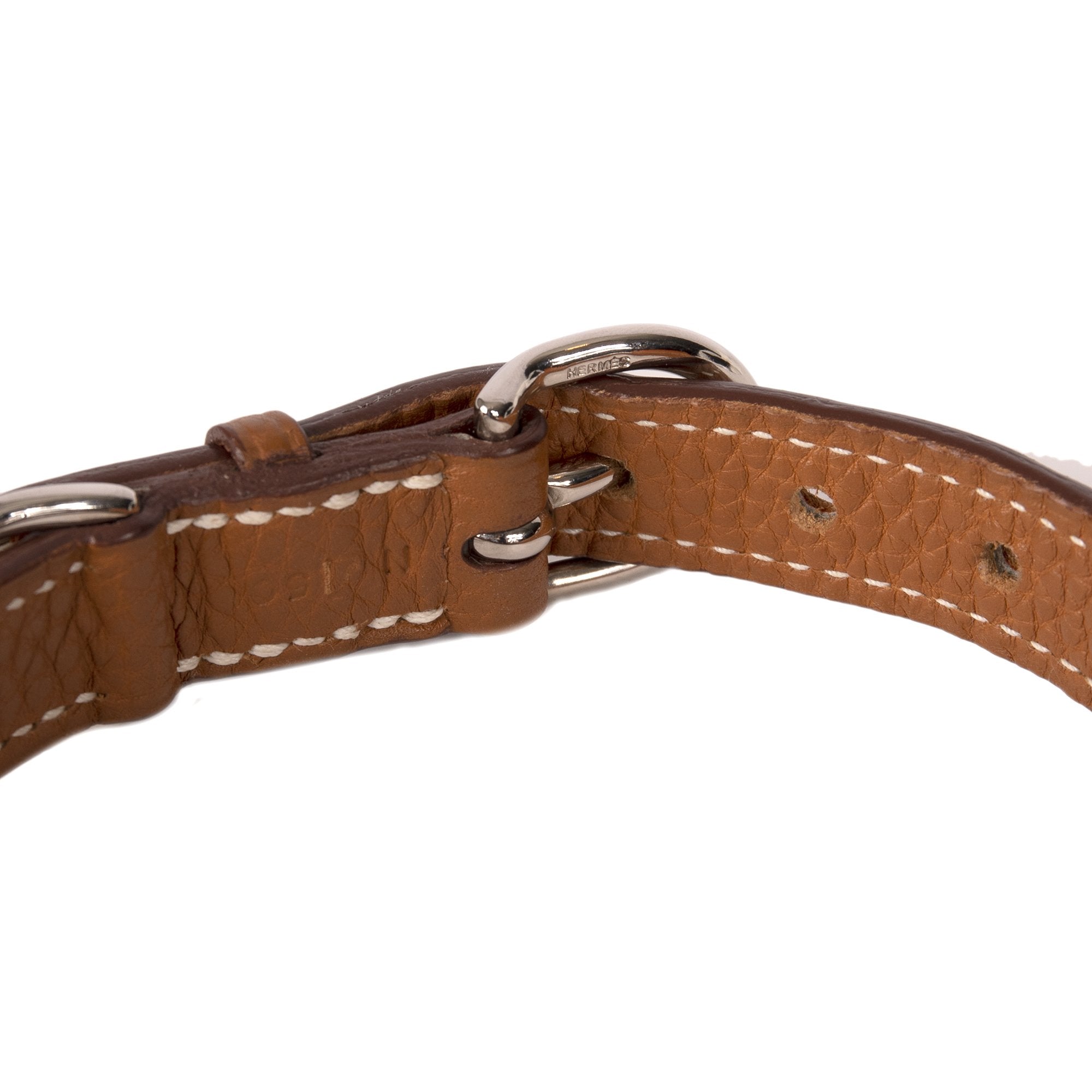 Hermes Epsom Leather Kelly Dog Collar w/ Box