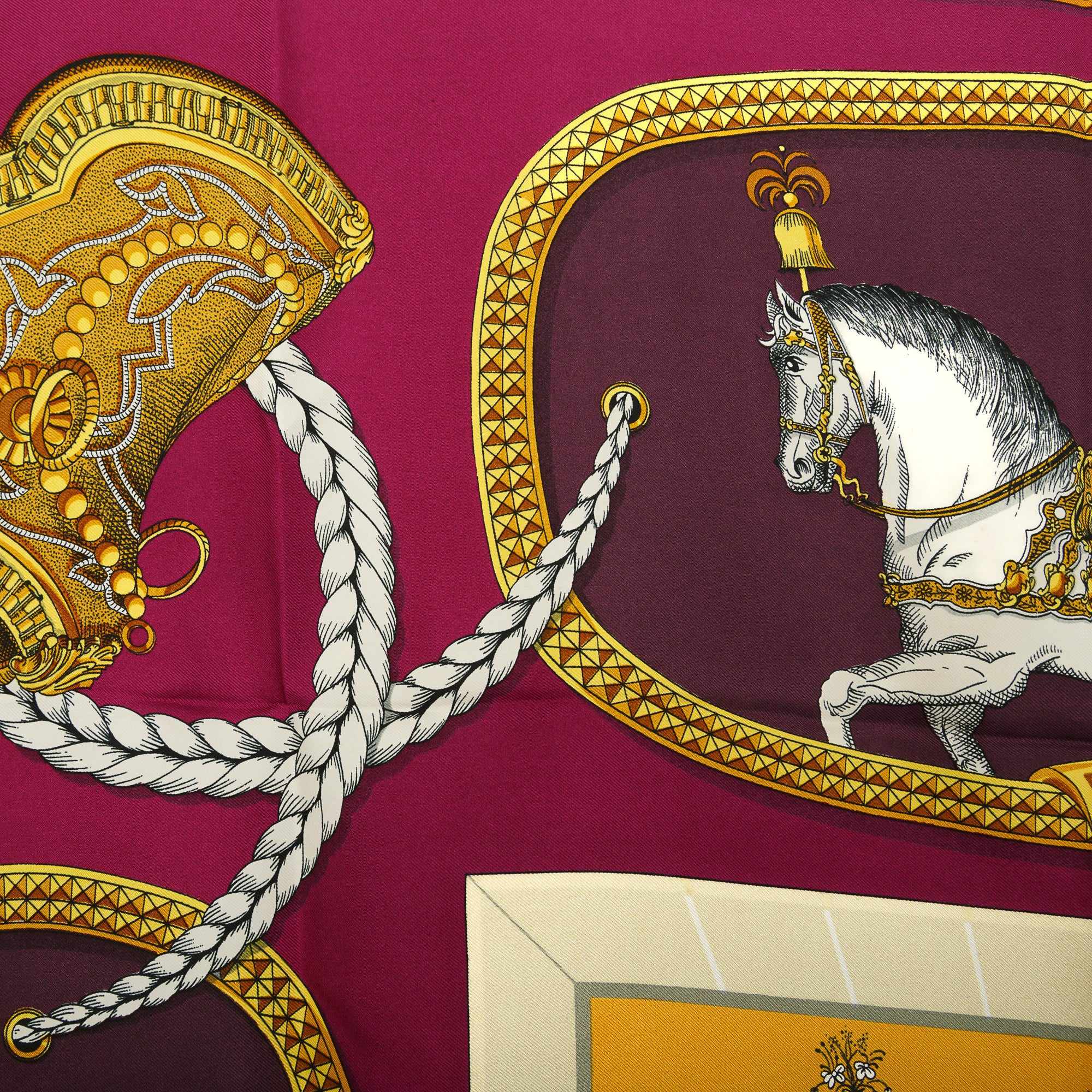 Hermes 'Grand Apparat' Silk Scarf 90