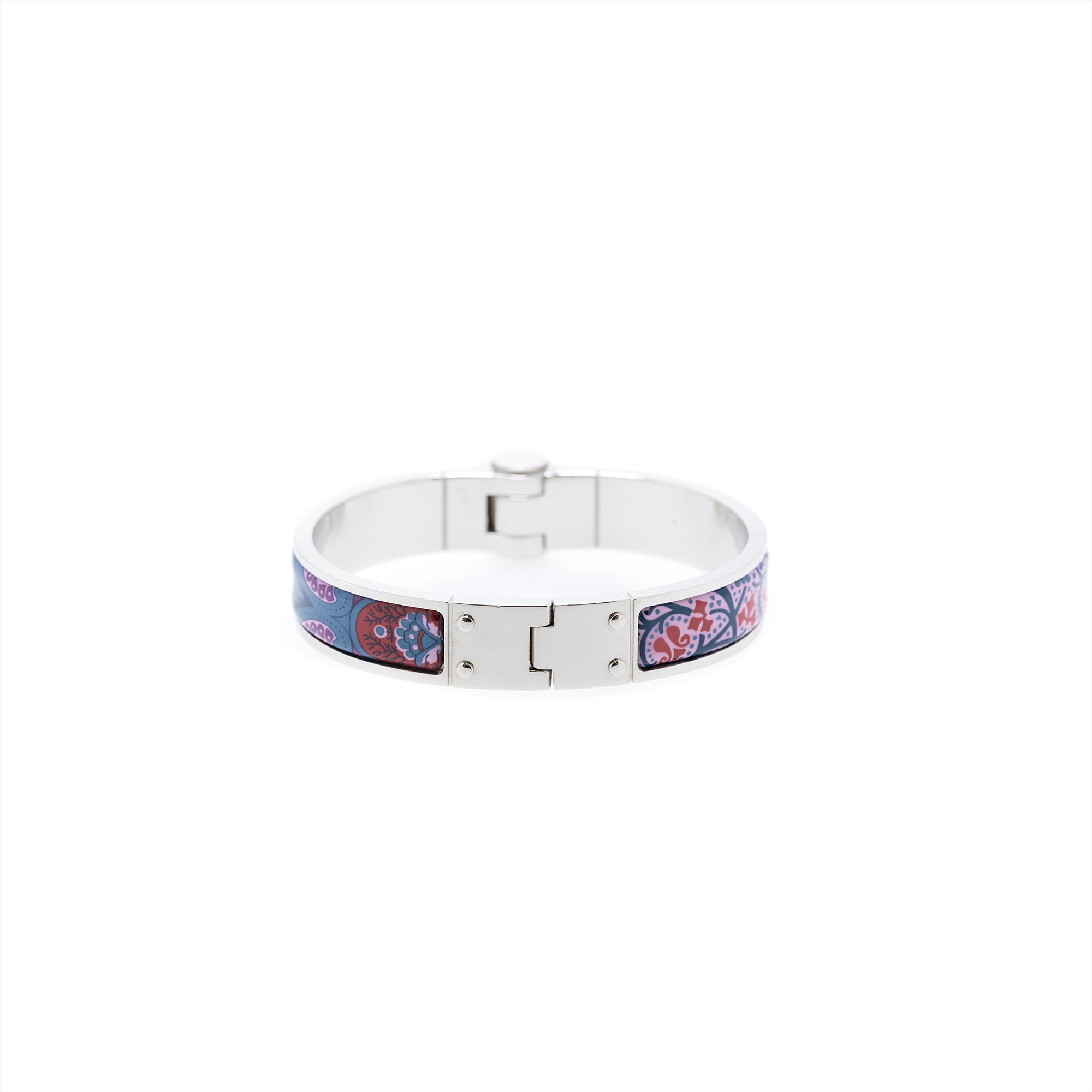 Hermes Hinged Enamel Bracelet