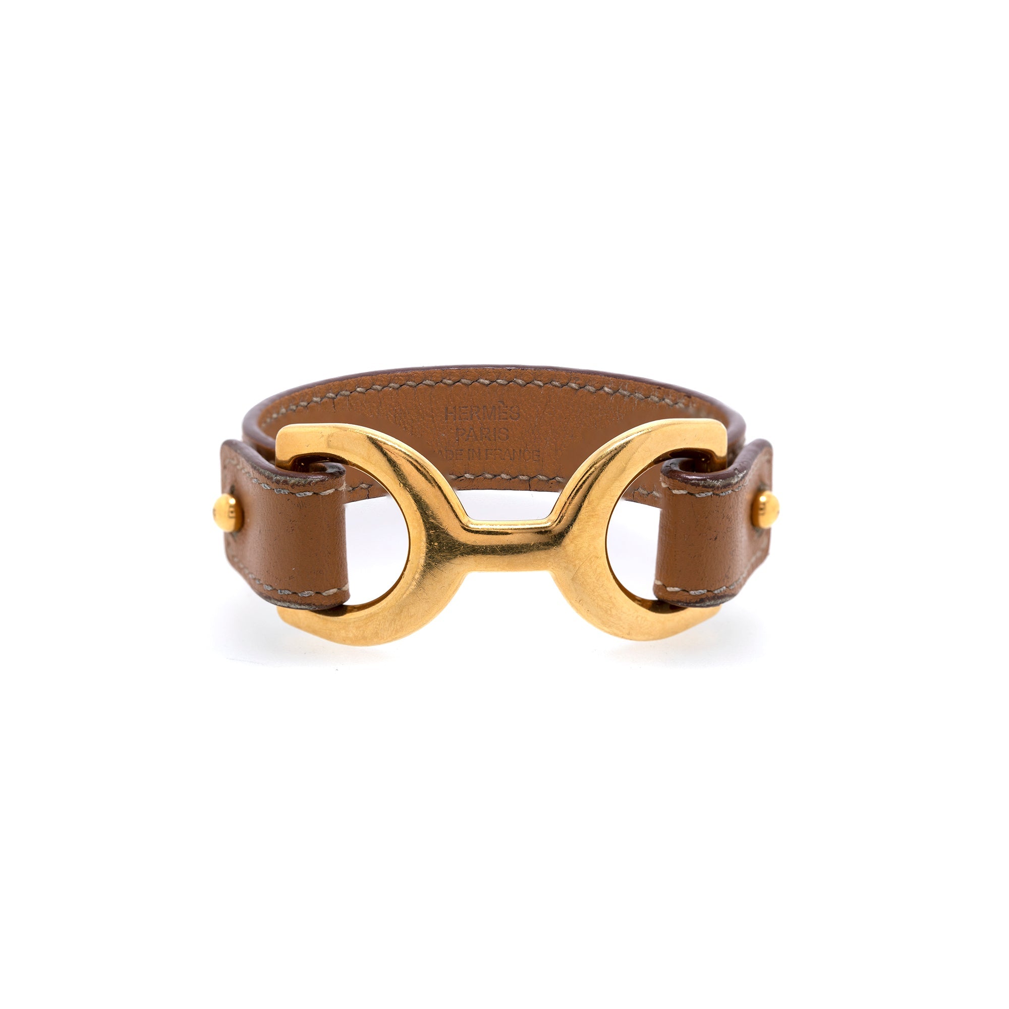 Hermes Leather Pavane Wrap Bracelet
