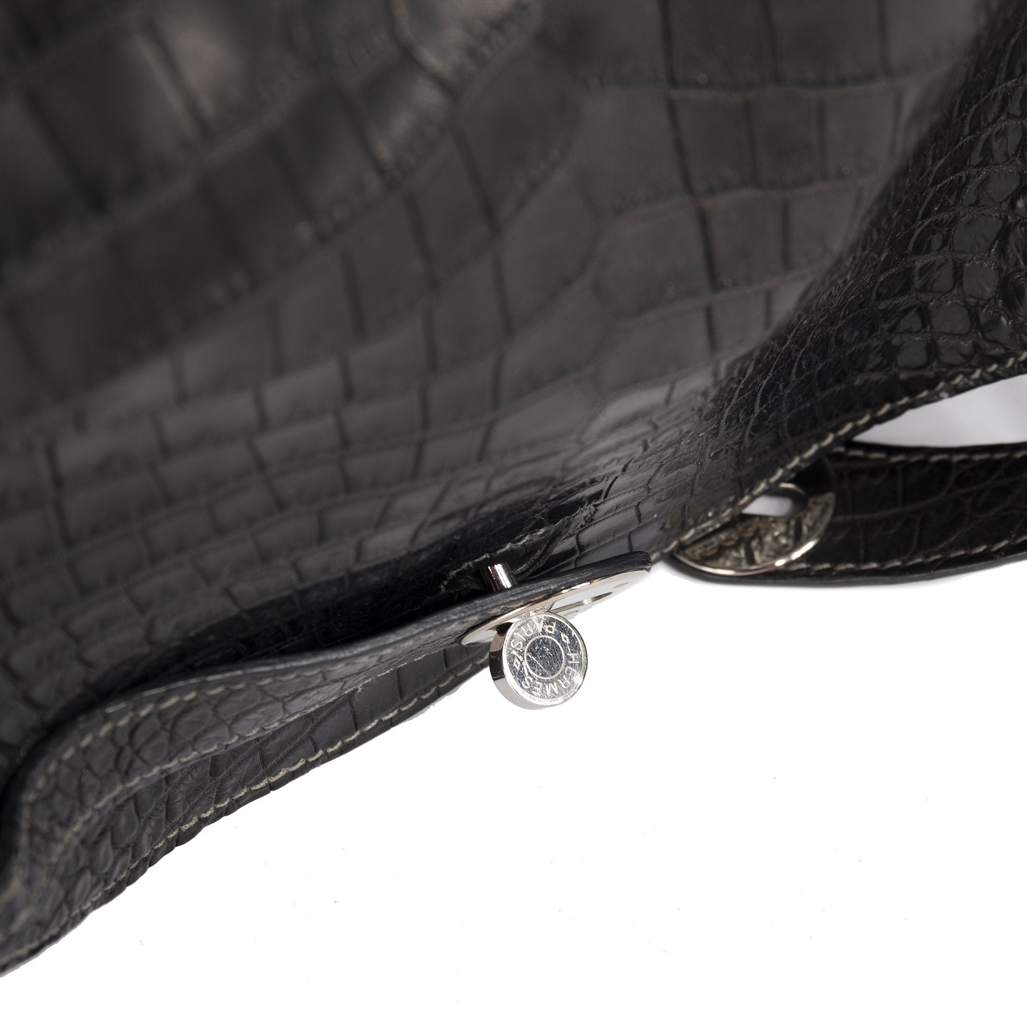 Hermes Matte Niloticus Crocodile Lindy 30