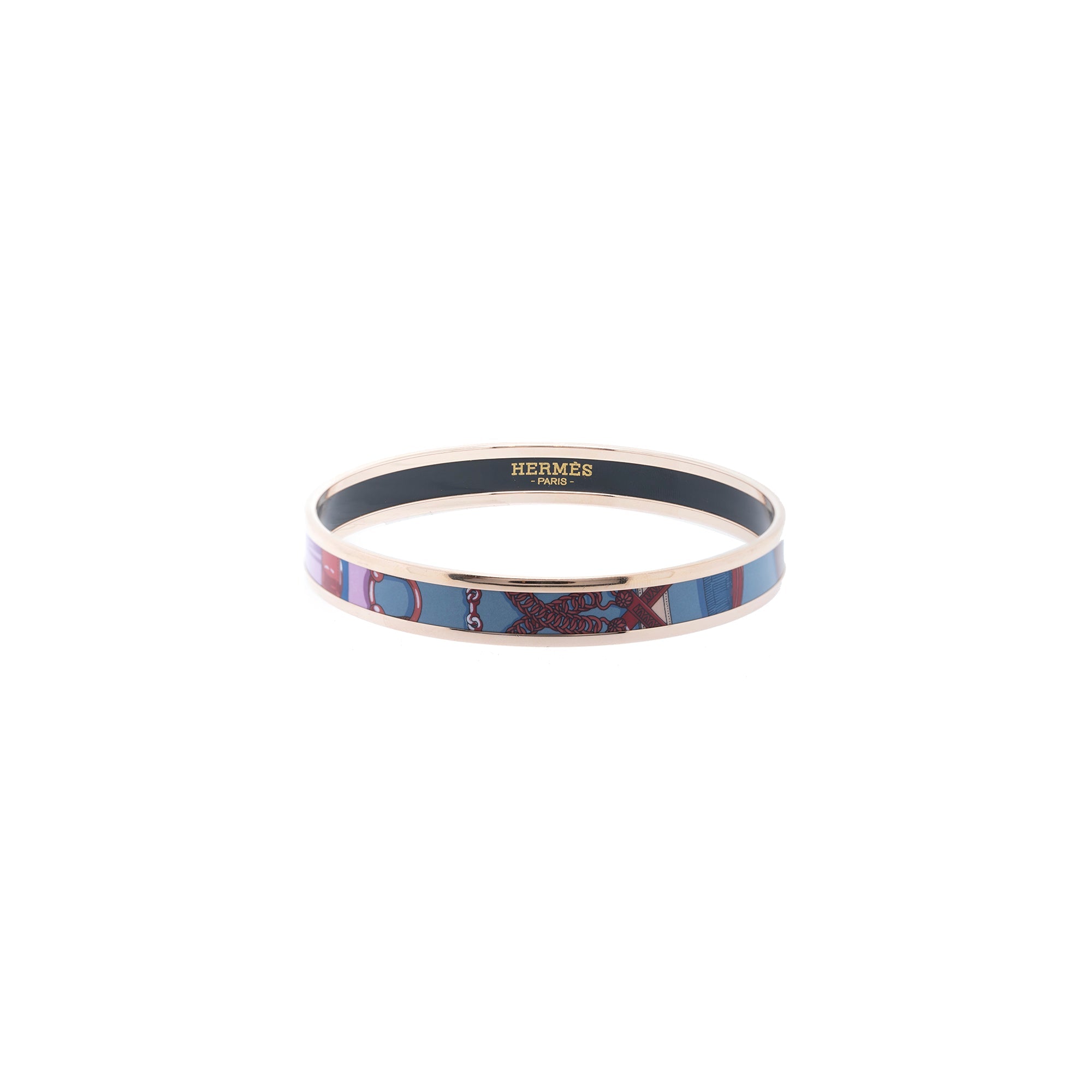 Hermes Narrow Enamel Bangle