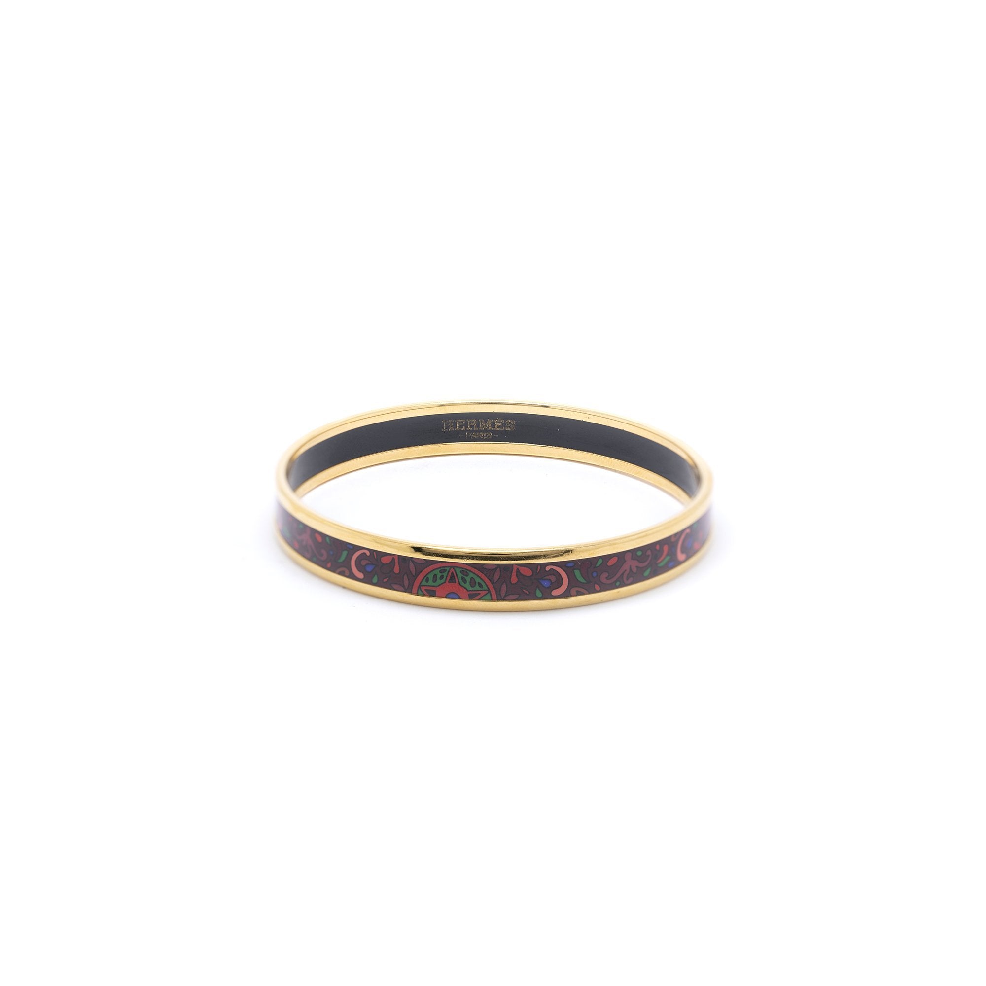 Hermes Narrow Enamel Bangle