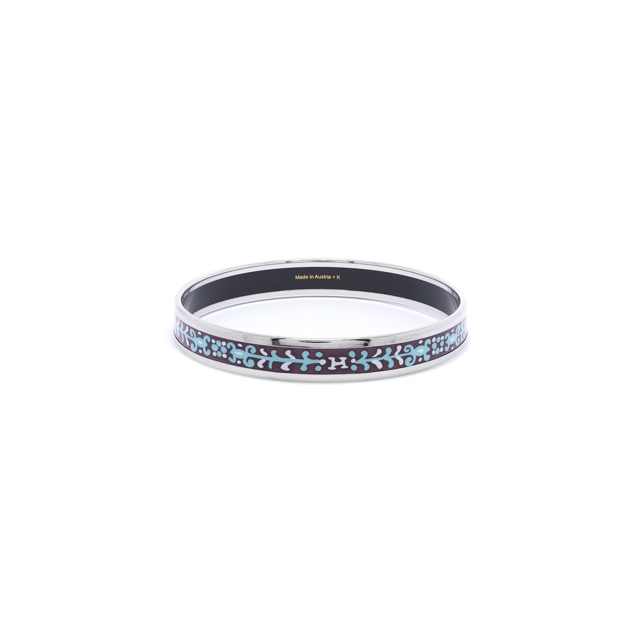 Hermes Narrow Enamel Bangle