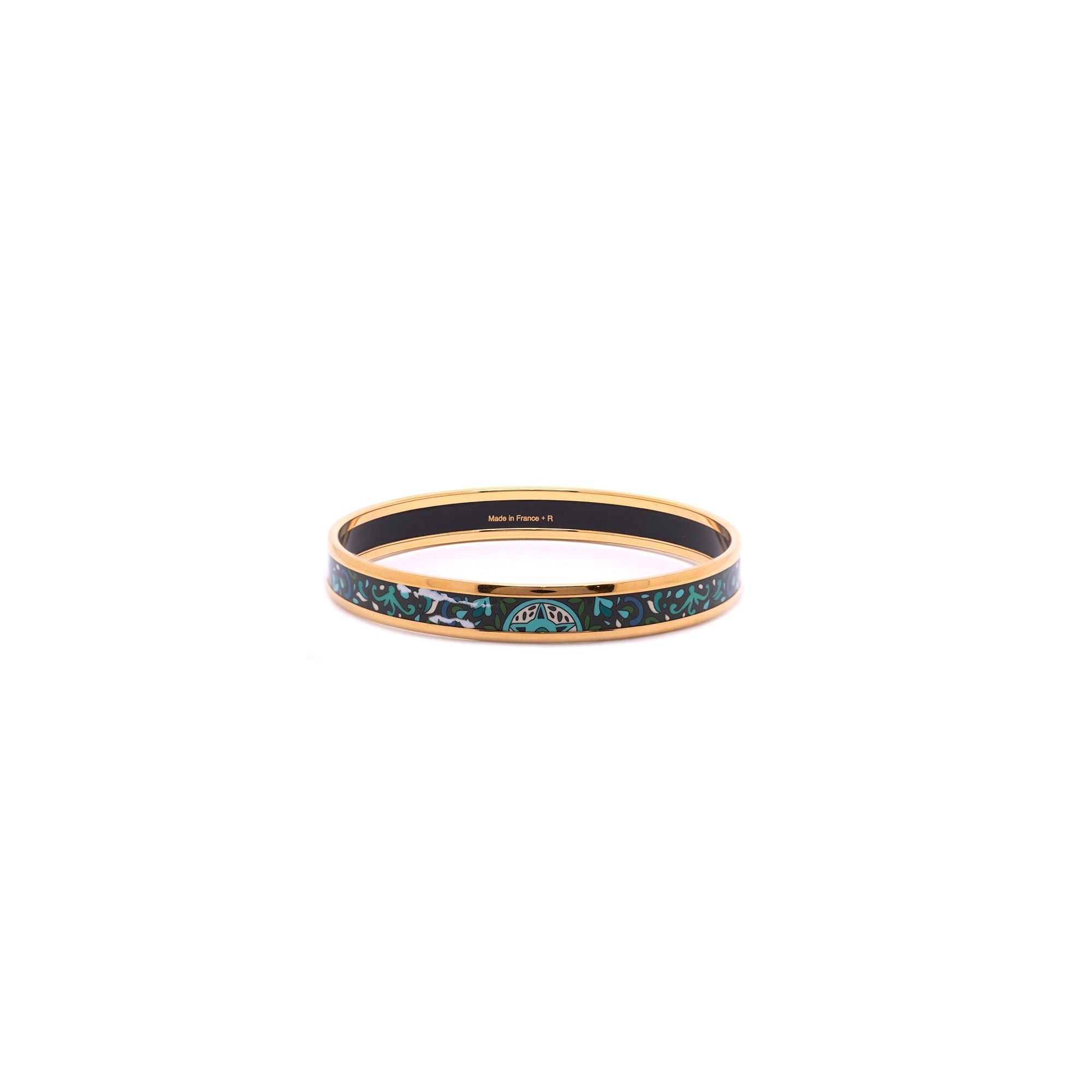 Hermes Narrow Enamel Bangle