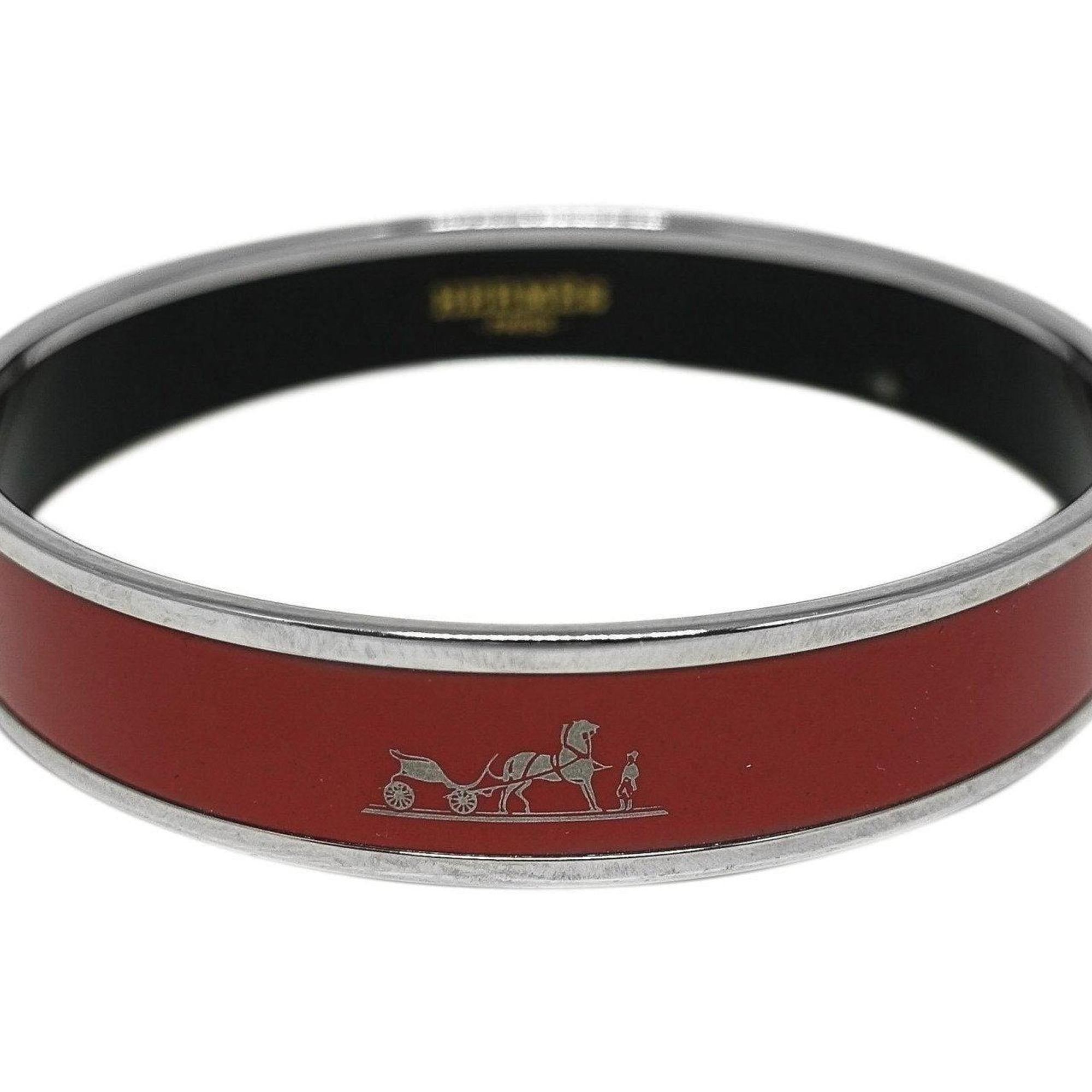 Hermes Narrow Enamel Bangle Bracelet