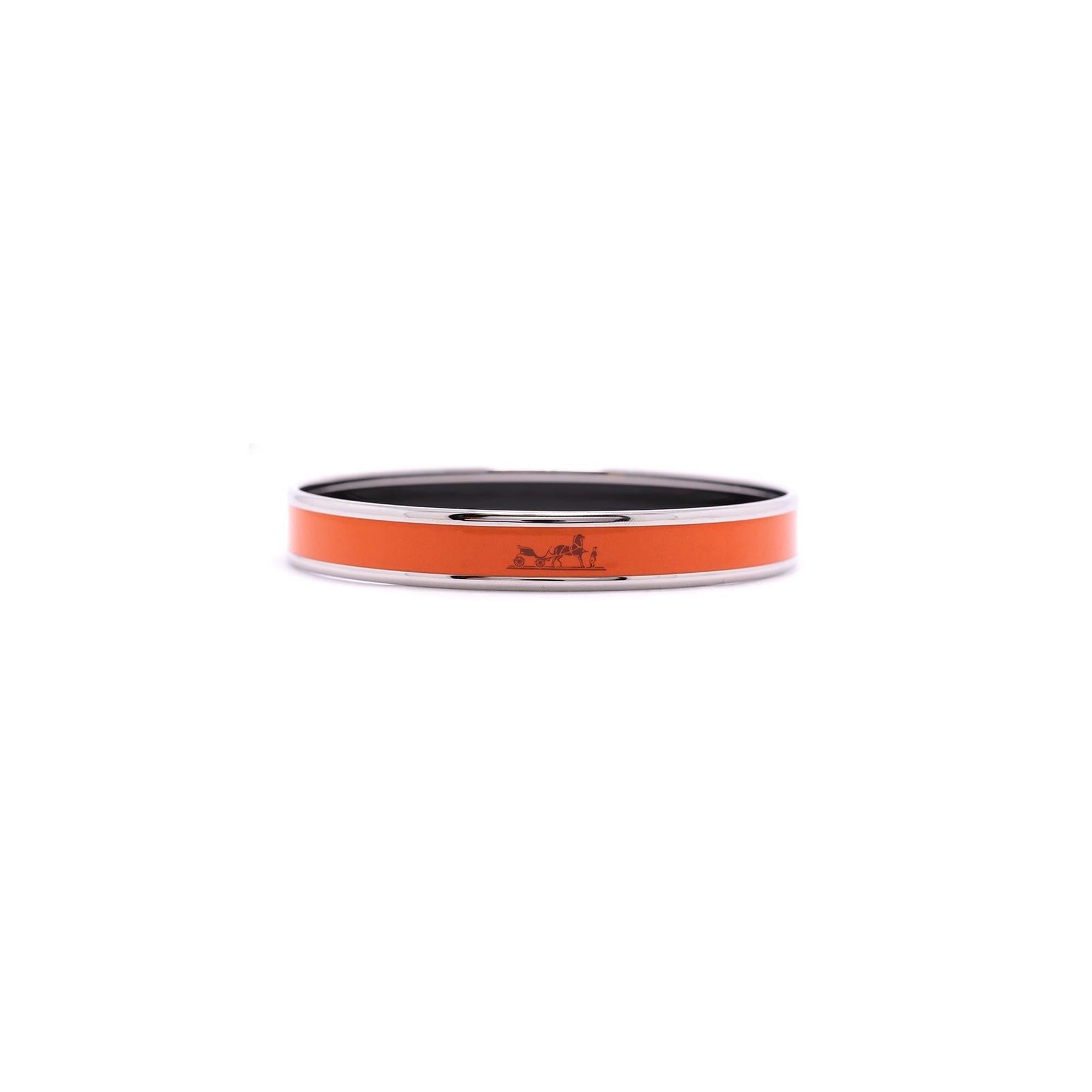 Hermes Narrow Enamel Bangle