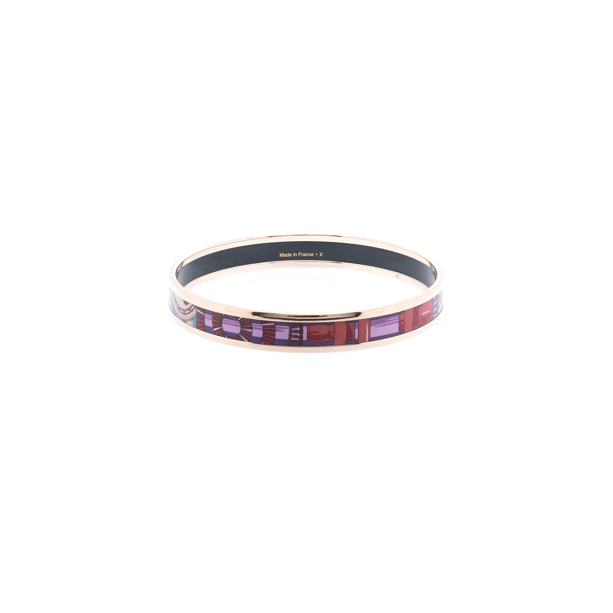 Hermes Narrow Enamel Bangle