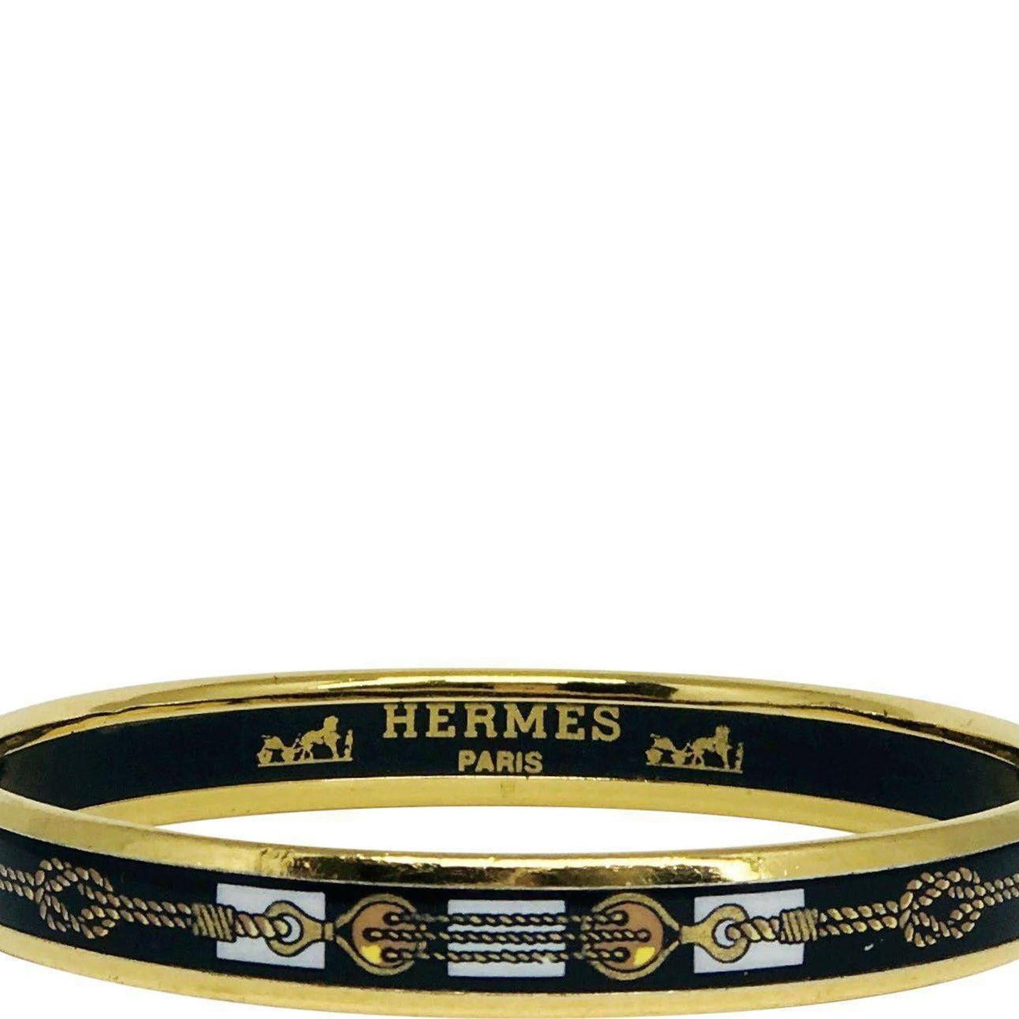 Hermes Narrow Enamel Bangle
