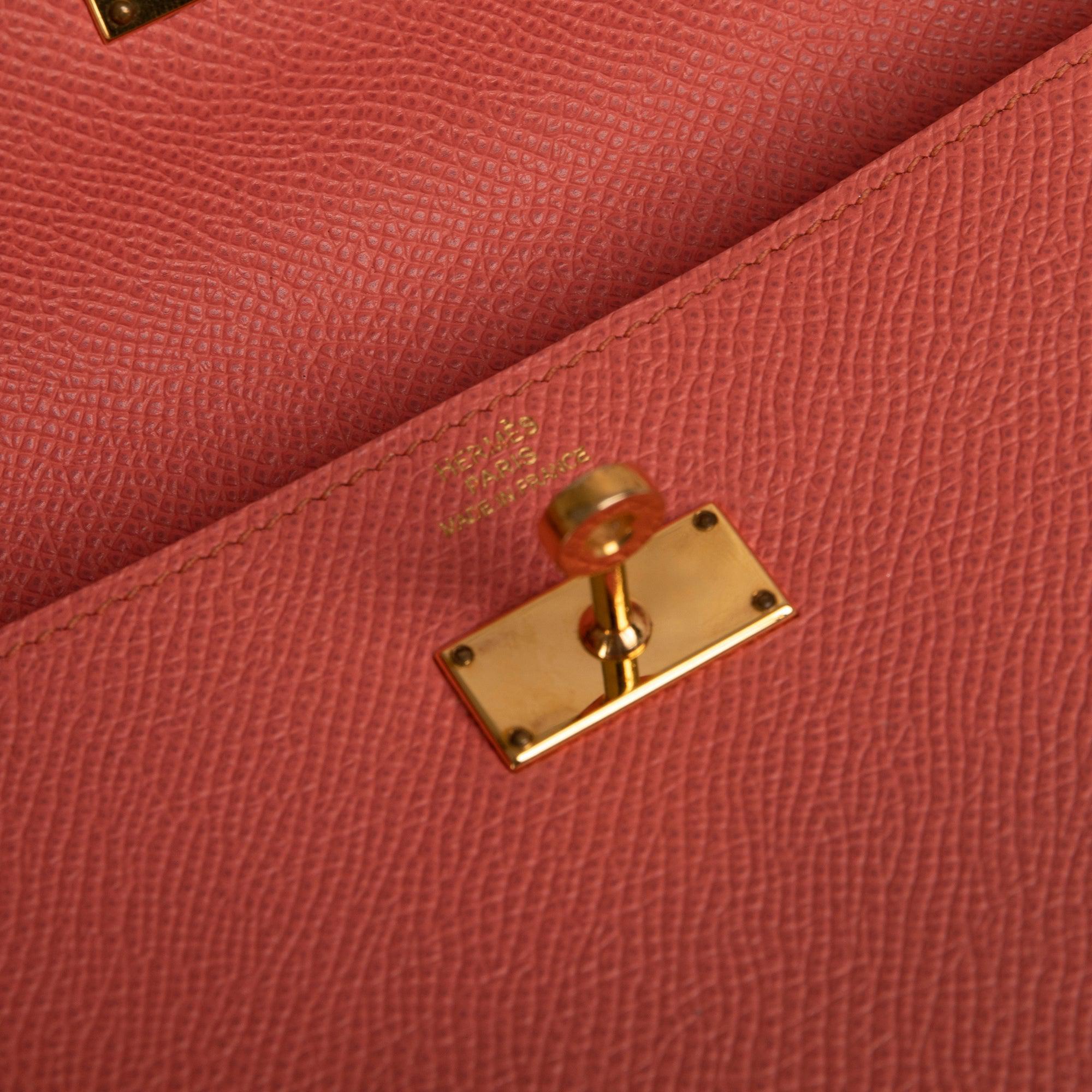 Hermes Pink Togo Classic Kelly Wallet w/ Box