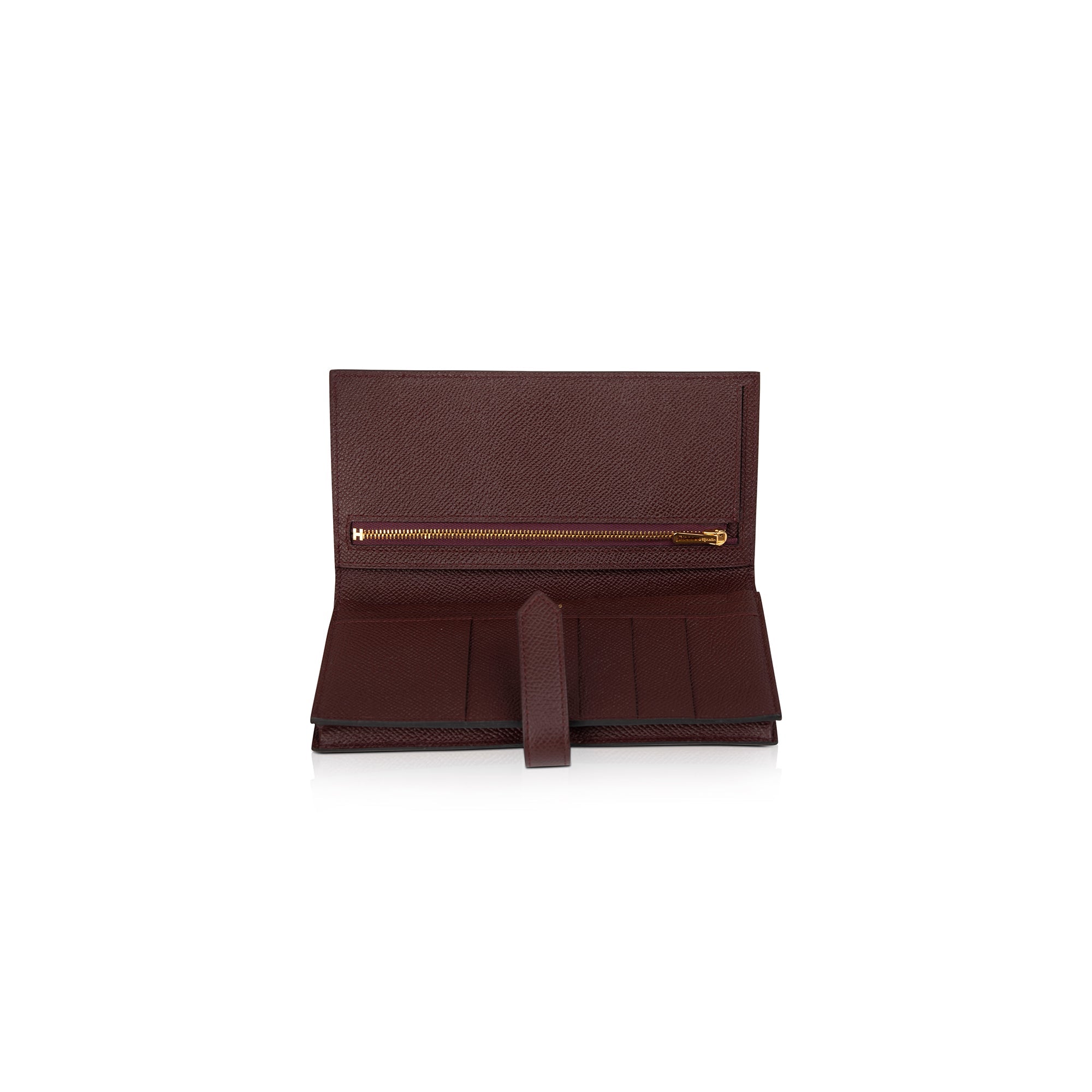 Hermes Portefeuille Bearn Soufflet Wallet w/ Box