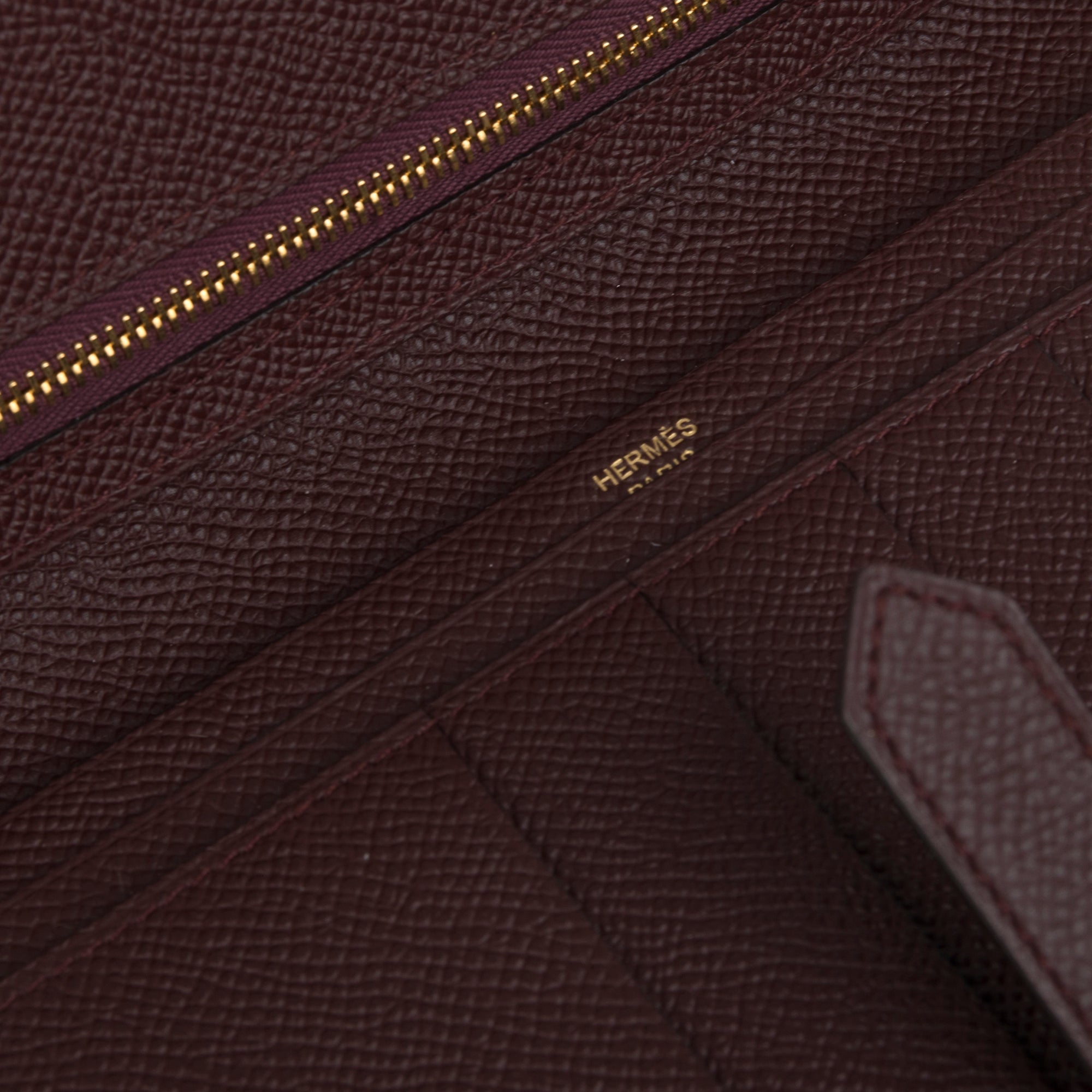 Hermes Portefeuille Bearn Soufflet Wallet w/ Box