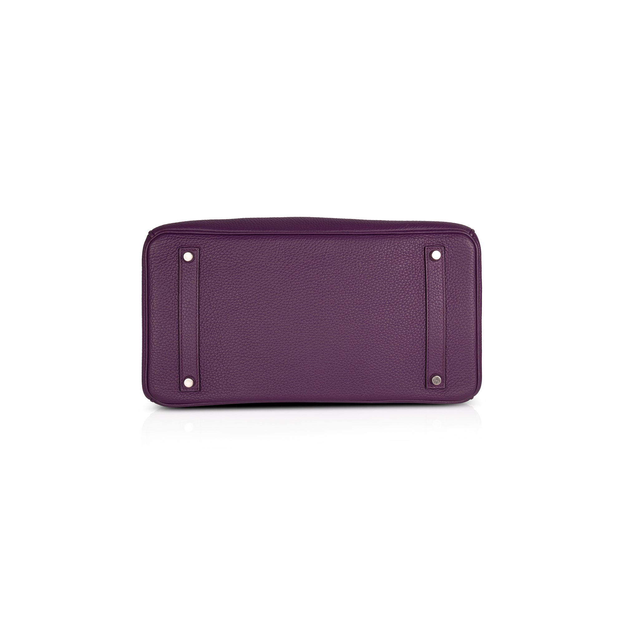 Hermes Purple Clemence Birkin 35