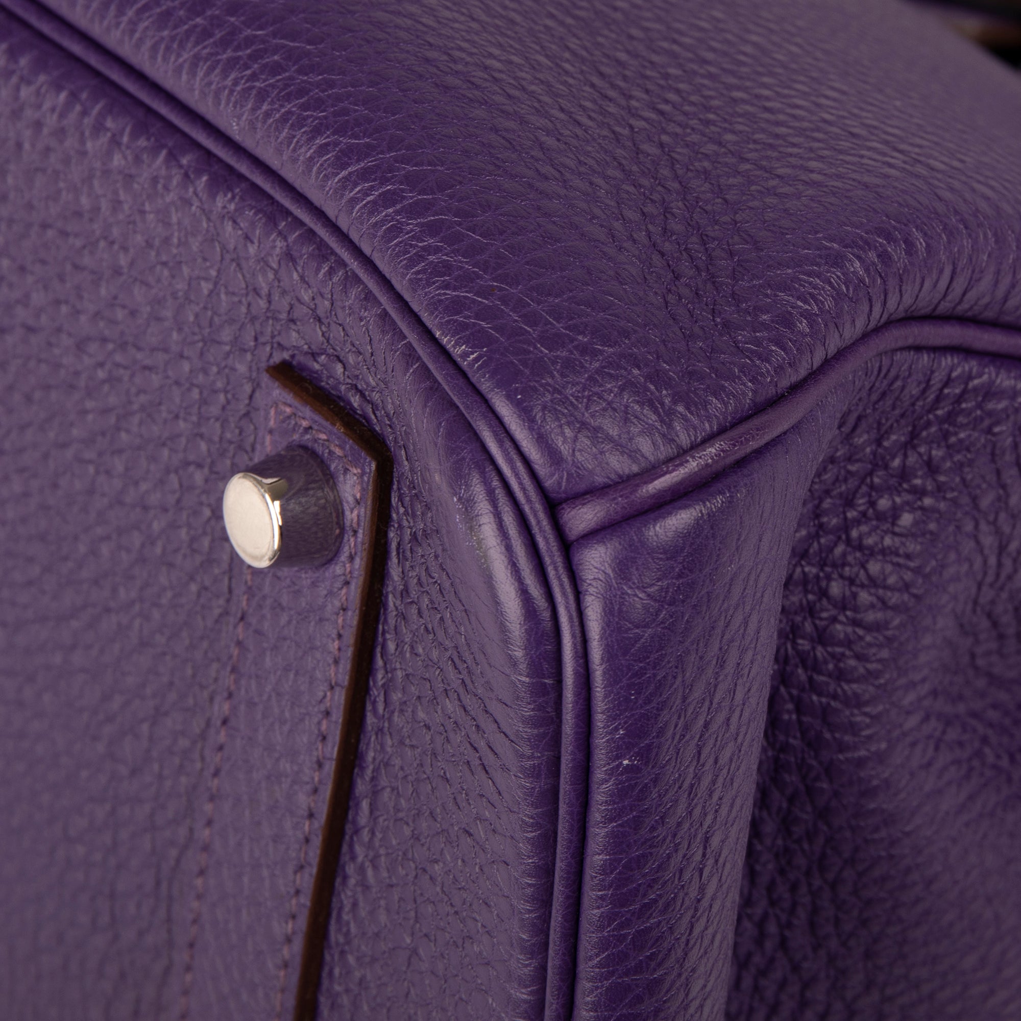 Hermes Purple Clemence Birkin 35