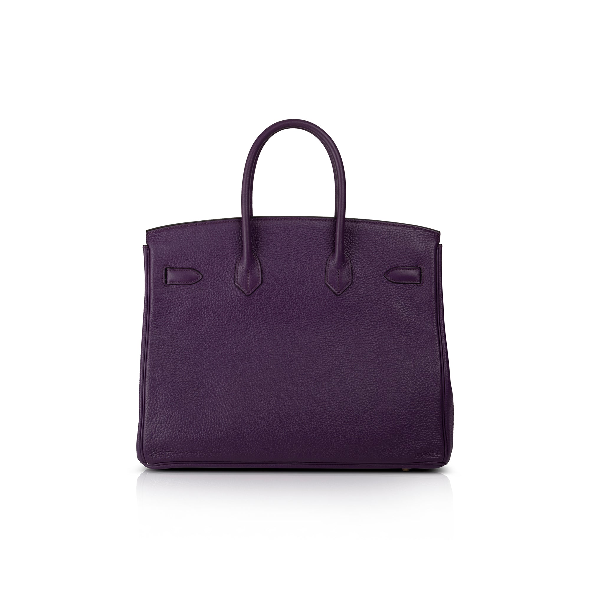Hermes Purple Clemence Birkin 35 w/ Box