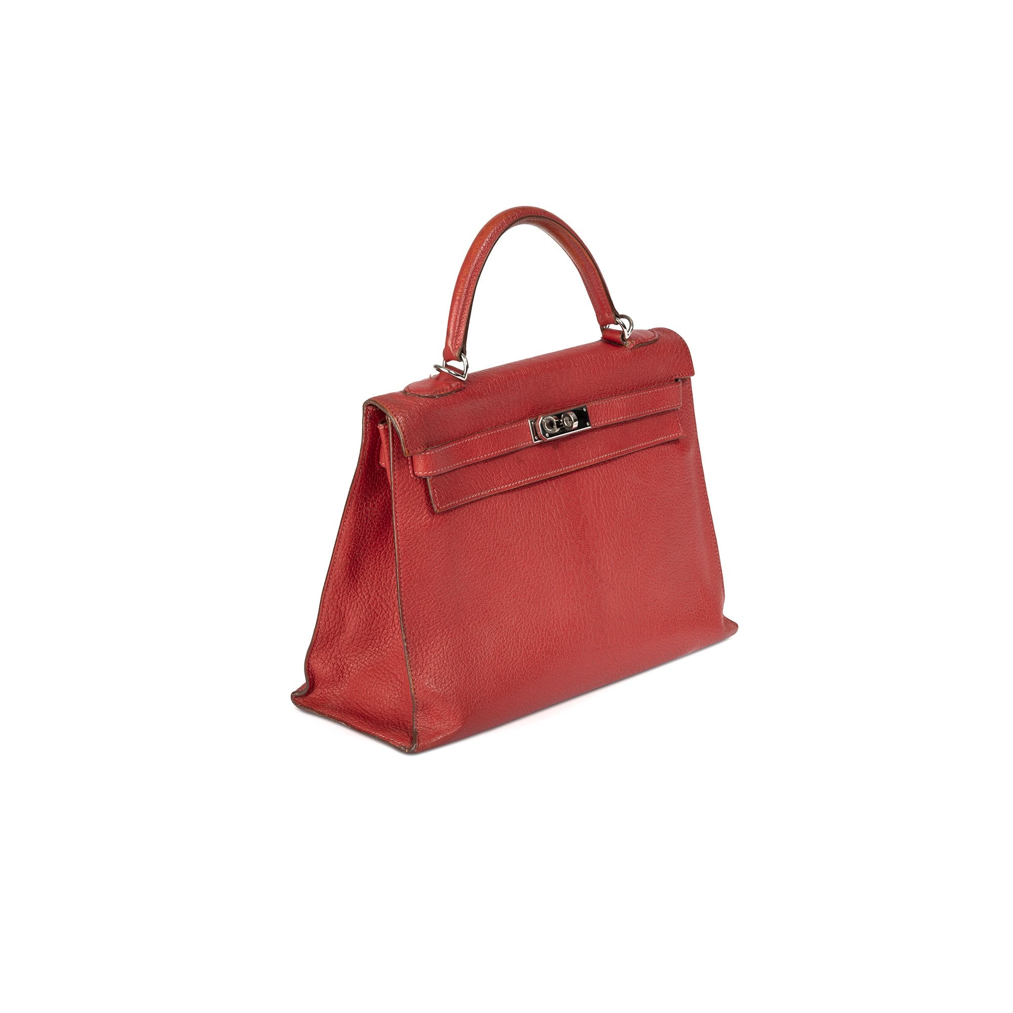 Hermes Red Chevre Mysore Kelly 32
