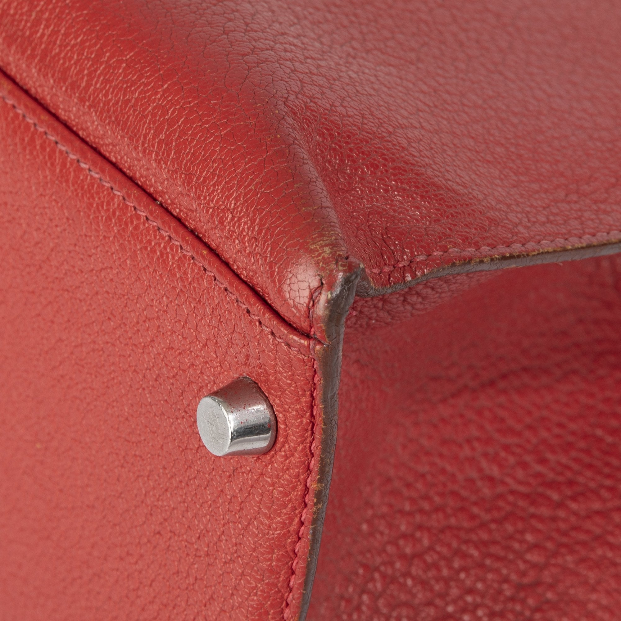 Hermes Red Chevre Mysore Kelly 32