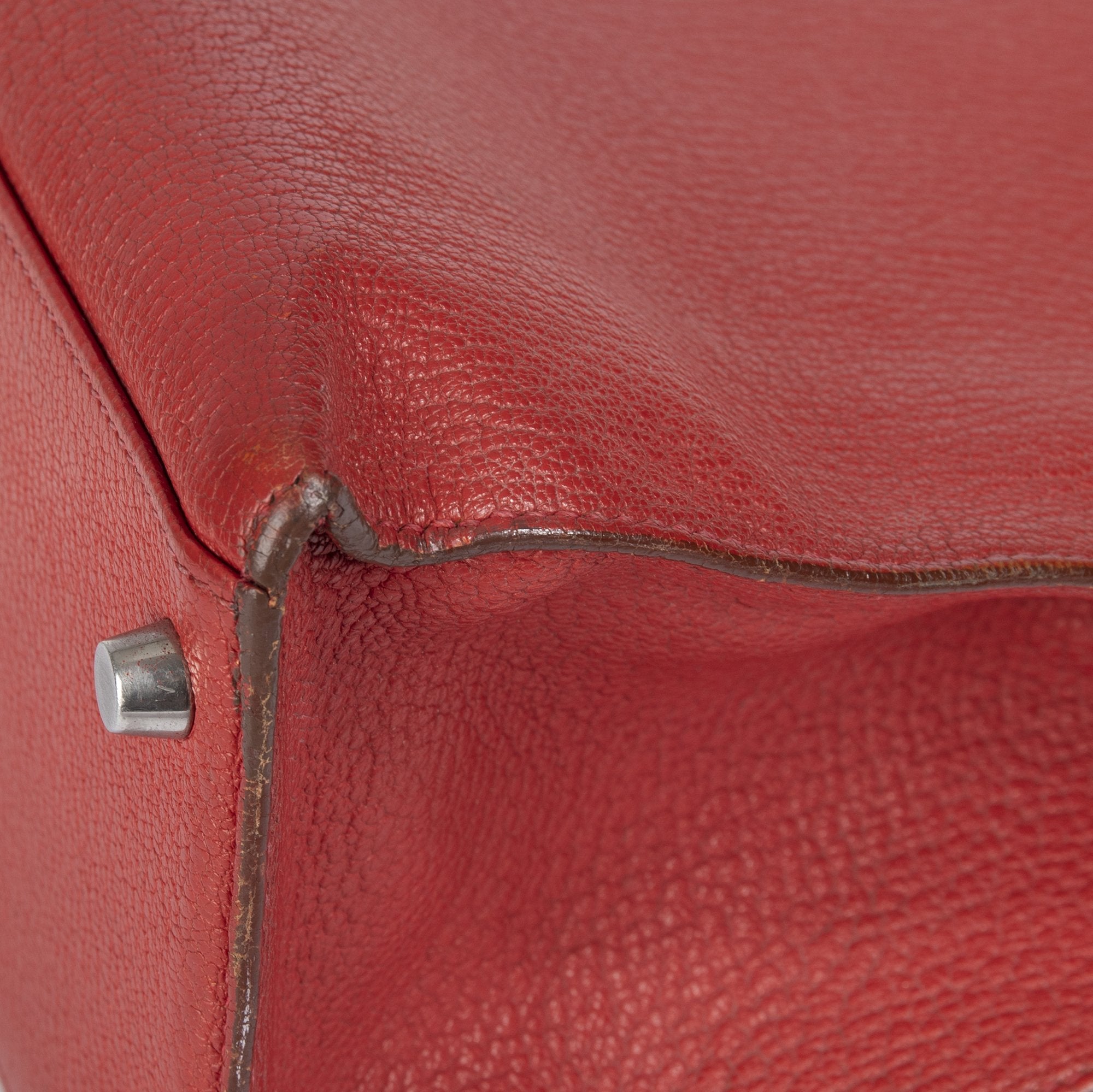 Hermes Red Chevre Mysore Kelly 32