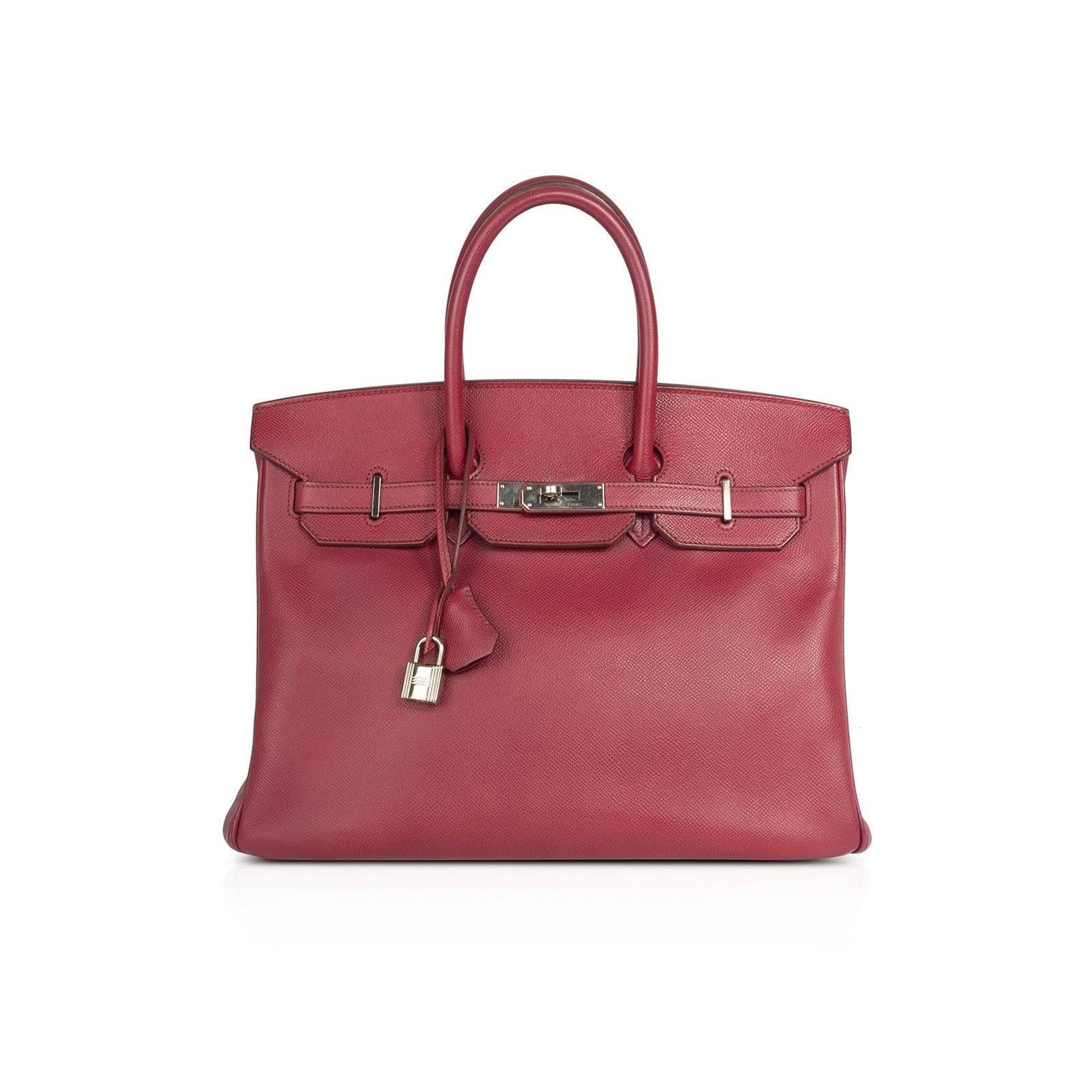 Hermes Rouge Grenat Epsom Birkin 35