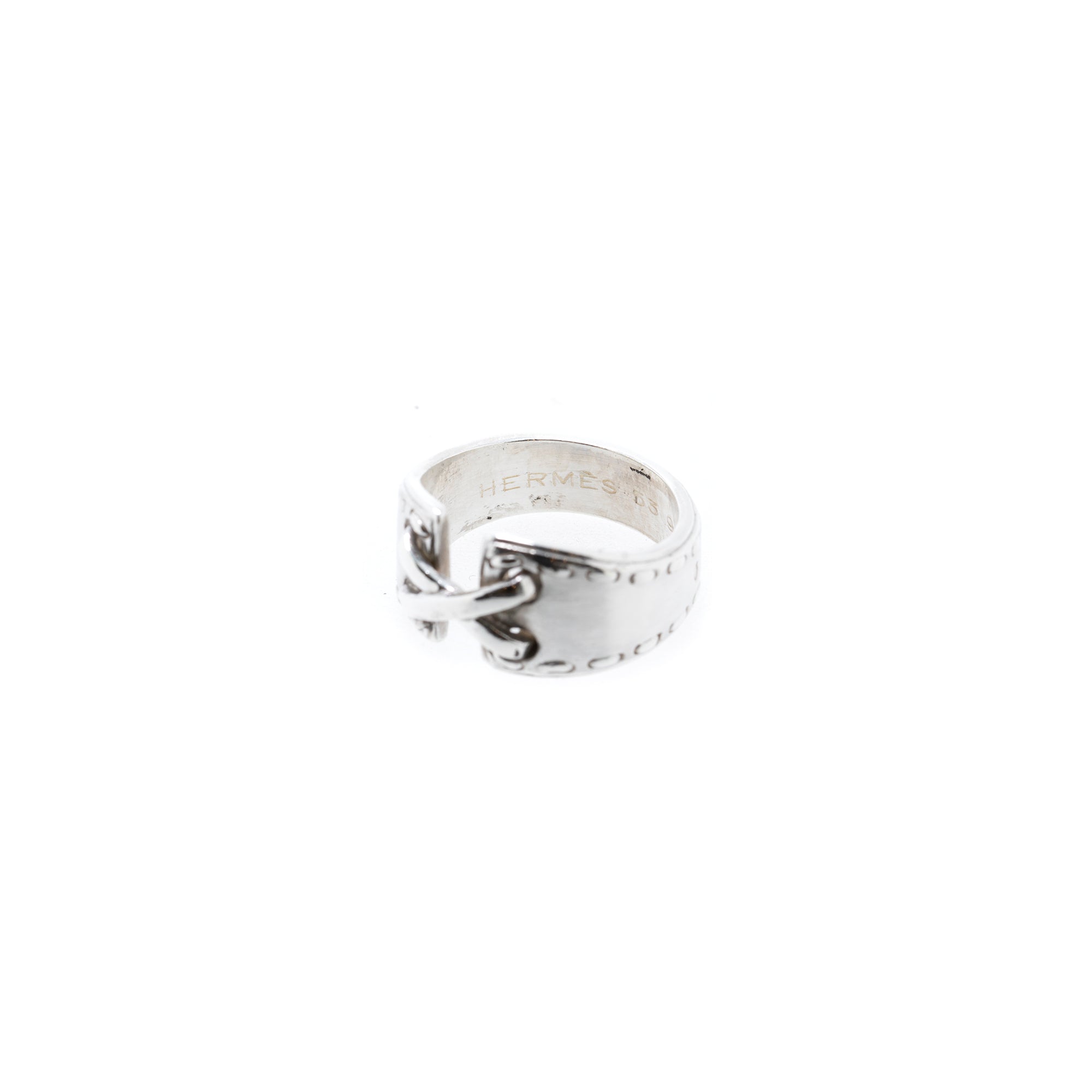 Hermes Sterling Silver Corset Ring