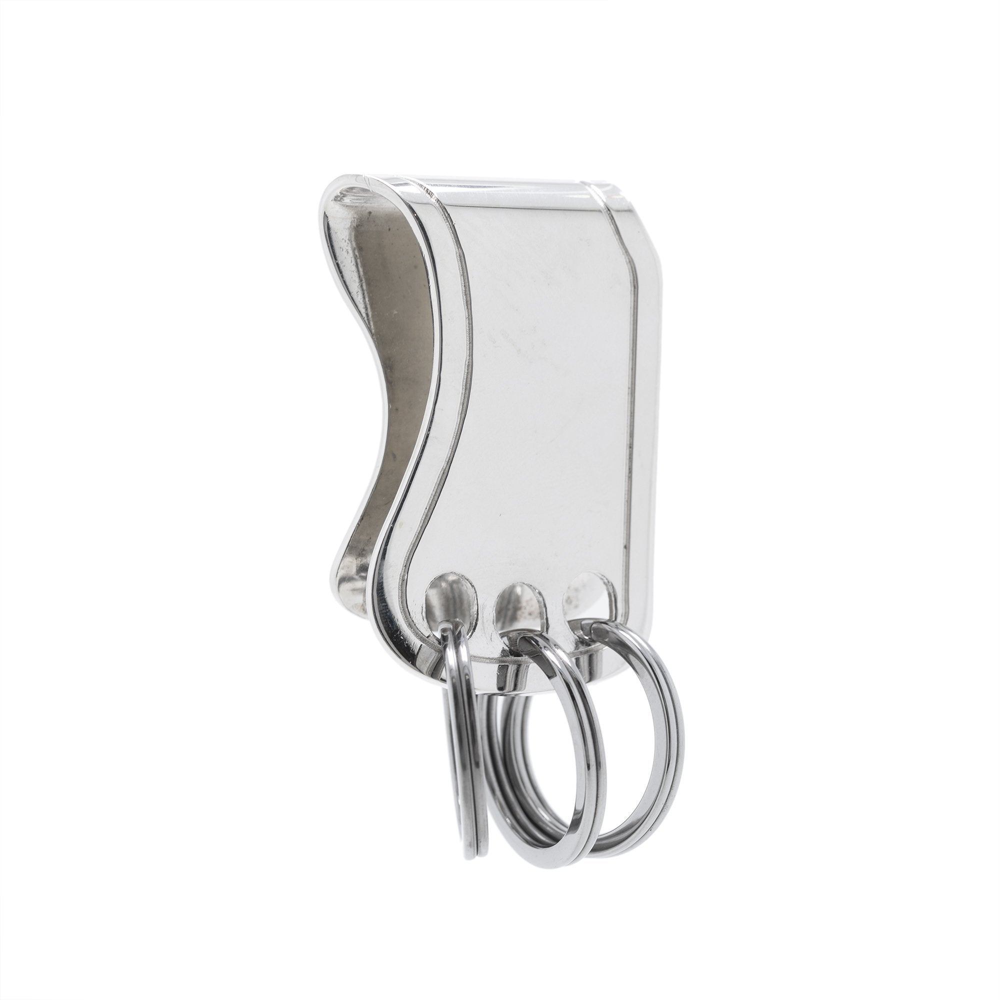 Hermes Sterling Silver Key Ring Money Clip