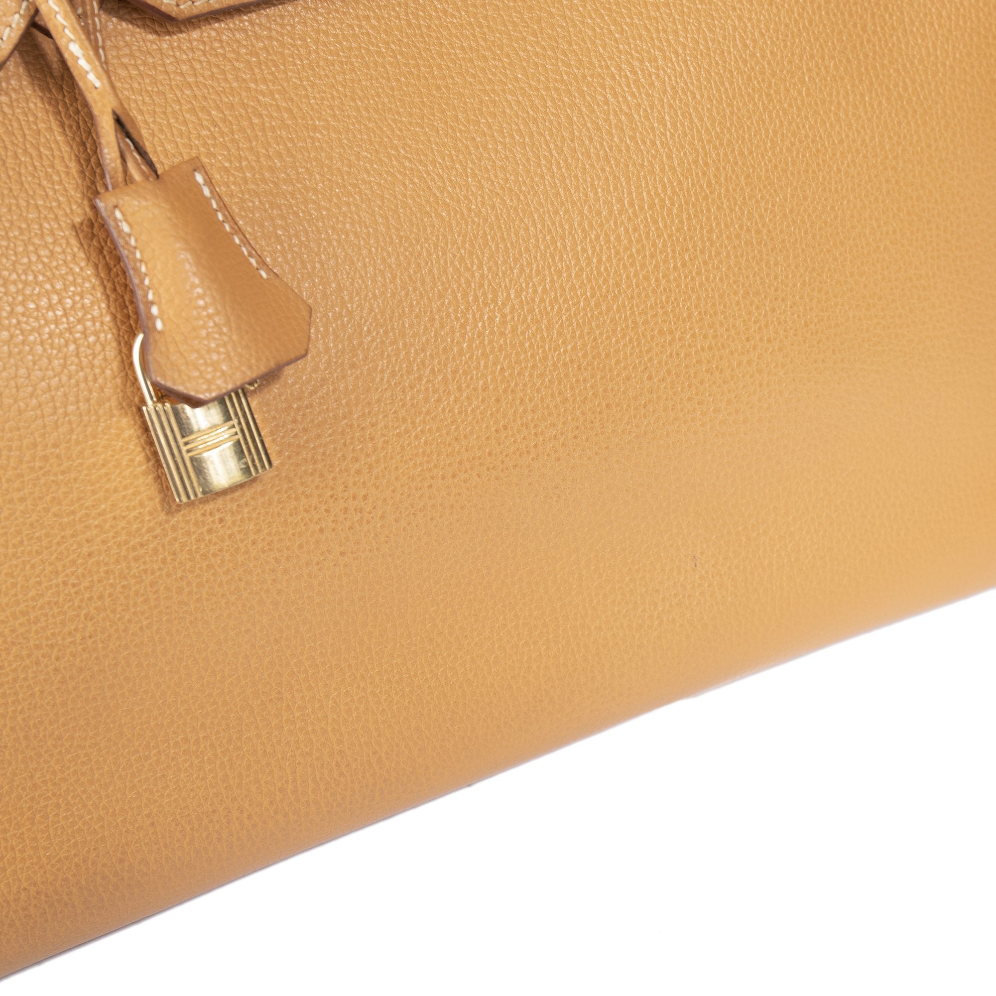 Hermes Tan Clemence Birkin 35