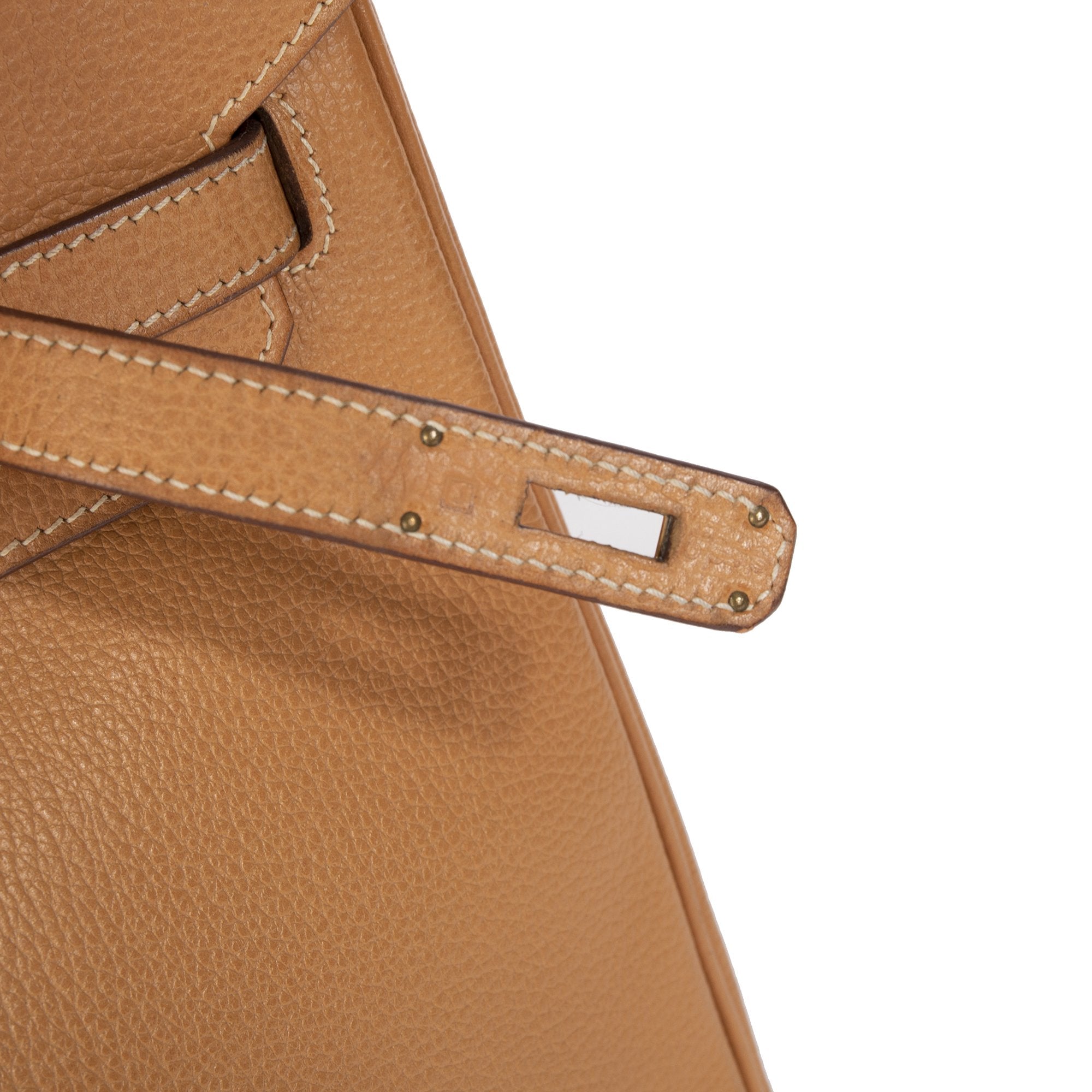 Hermes Tan Clemence Birkin 35