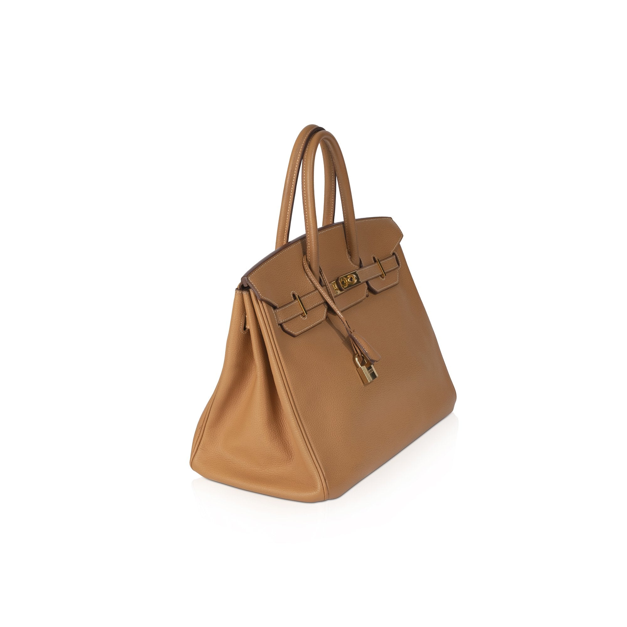 Hermes Tan Clemence Birkin 35