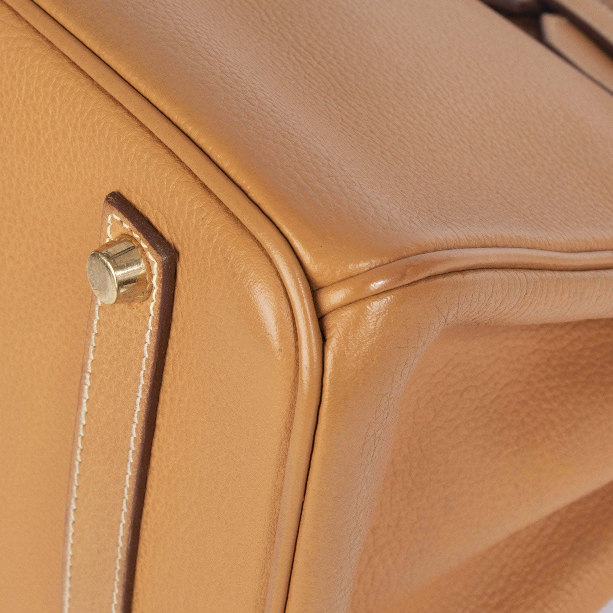 Hermes Tan Clemence Birkin 35