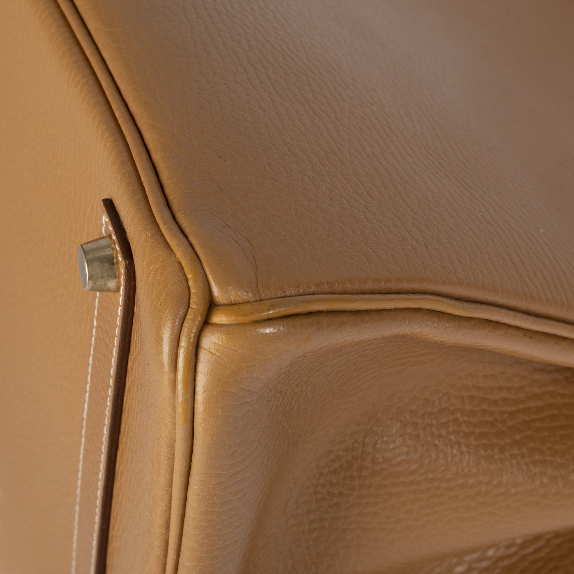 Hermes Tan Clemence Birkin 35