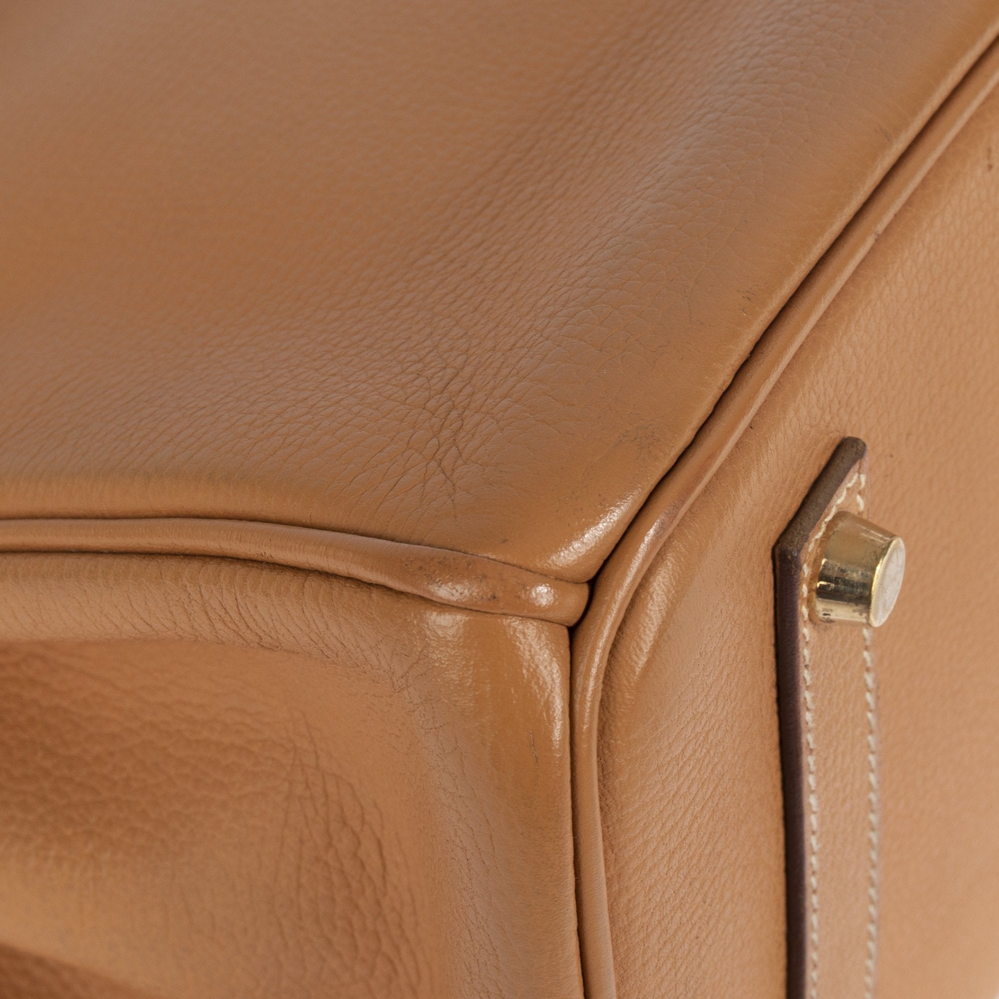 Hermes Tan Clemence Birkin 35