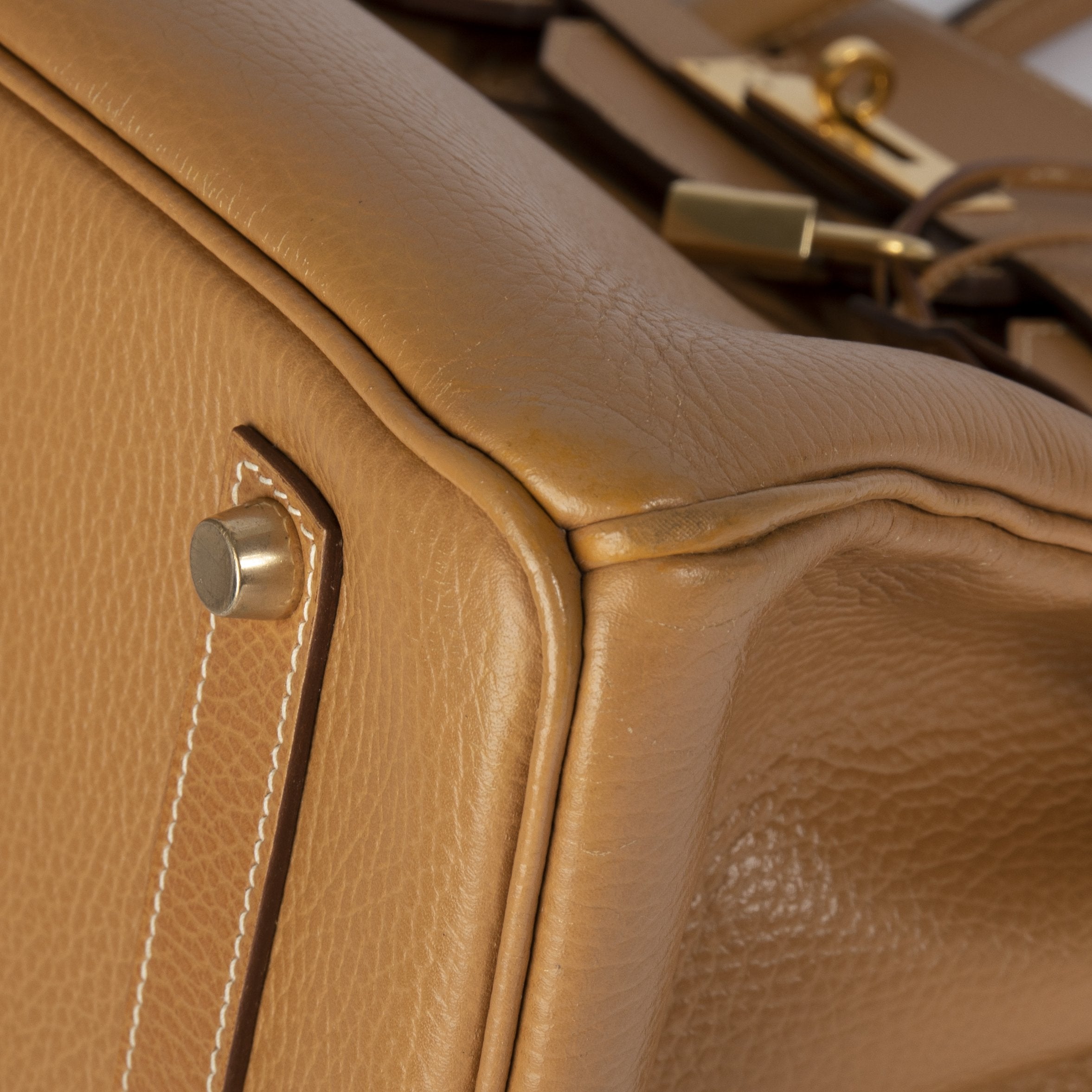 Hermes Tan Clemence Birkin 35