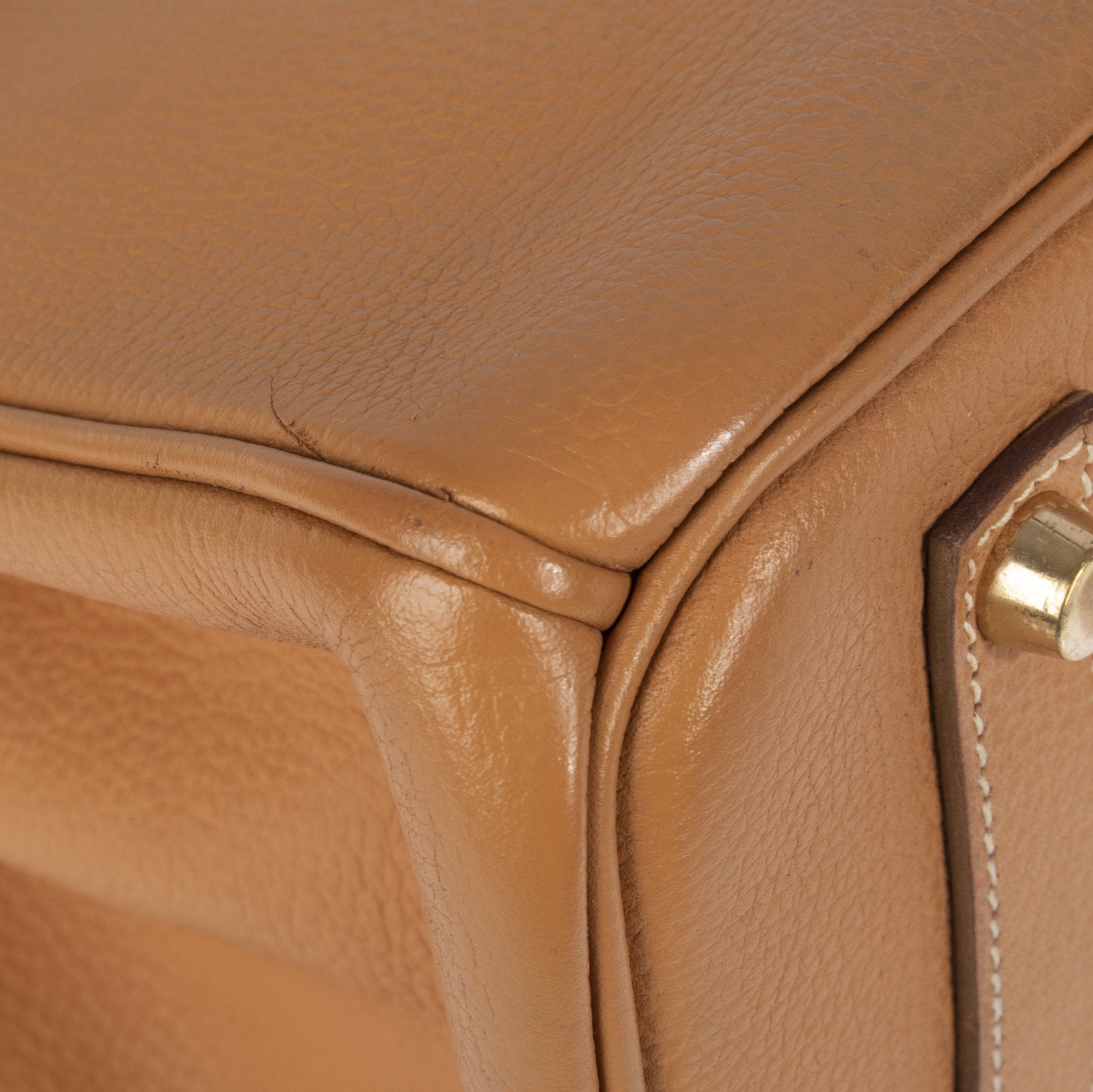 Hermes Tan Clemence Birkin 35