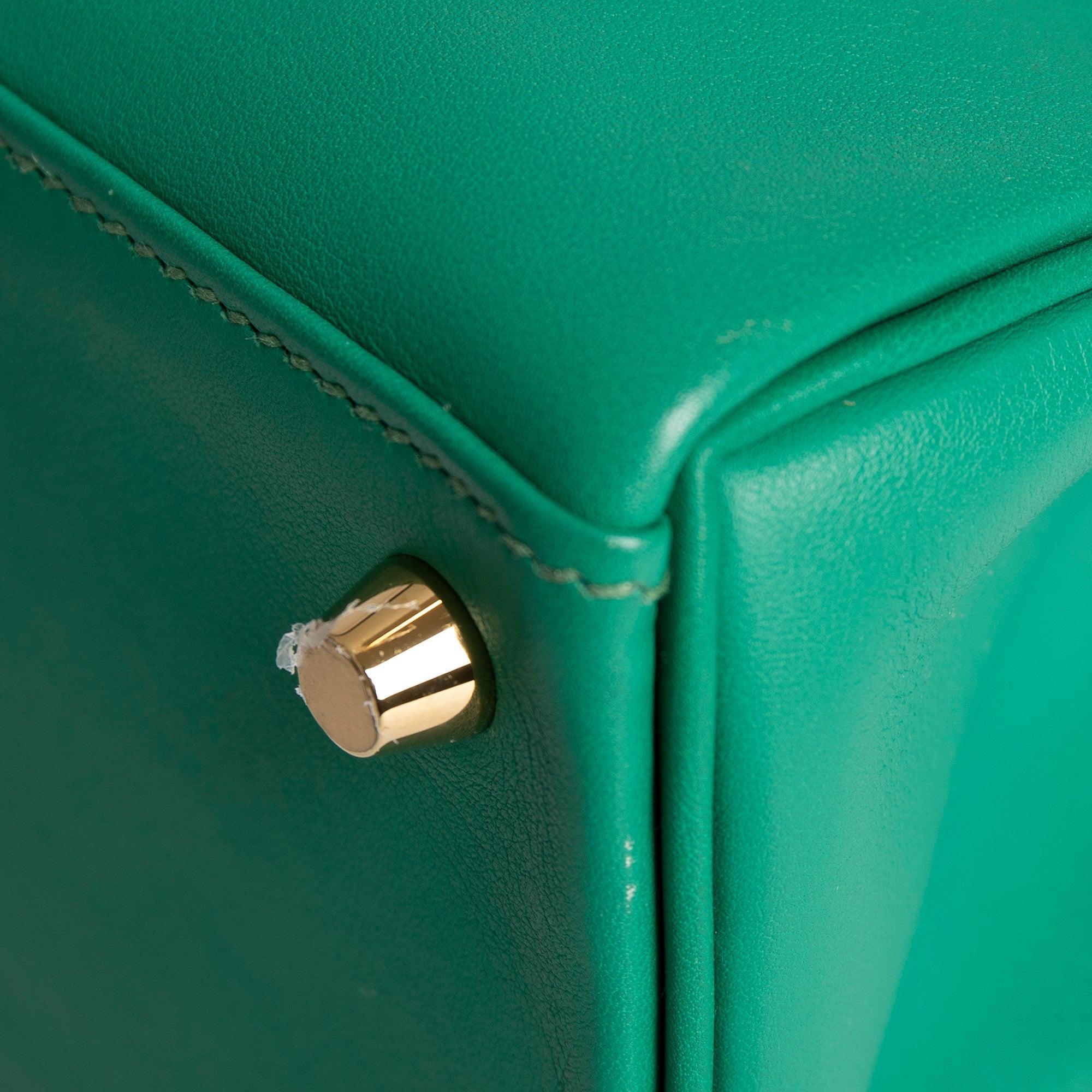 Hermes Vert Vertigo Swift Kelly II Retourne 25 w/ Box & Receipt