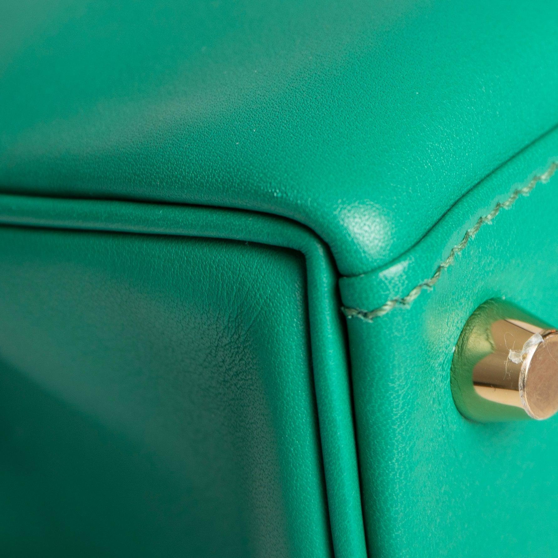 Hermes Vert Vertigo Swift Kelly II Retourne 25 w/ Box & Receipt