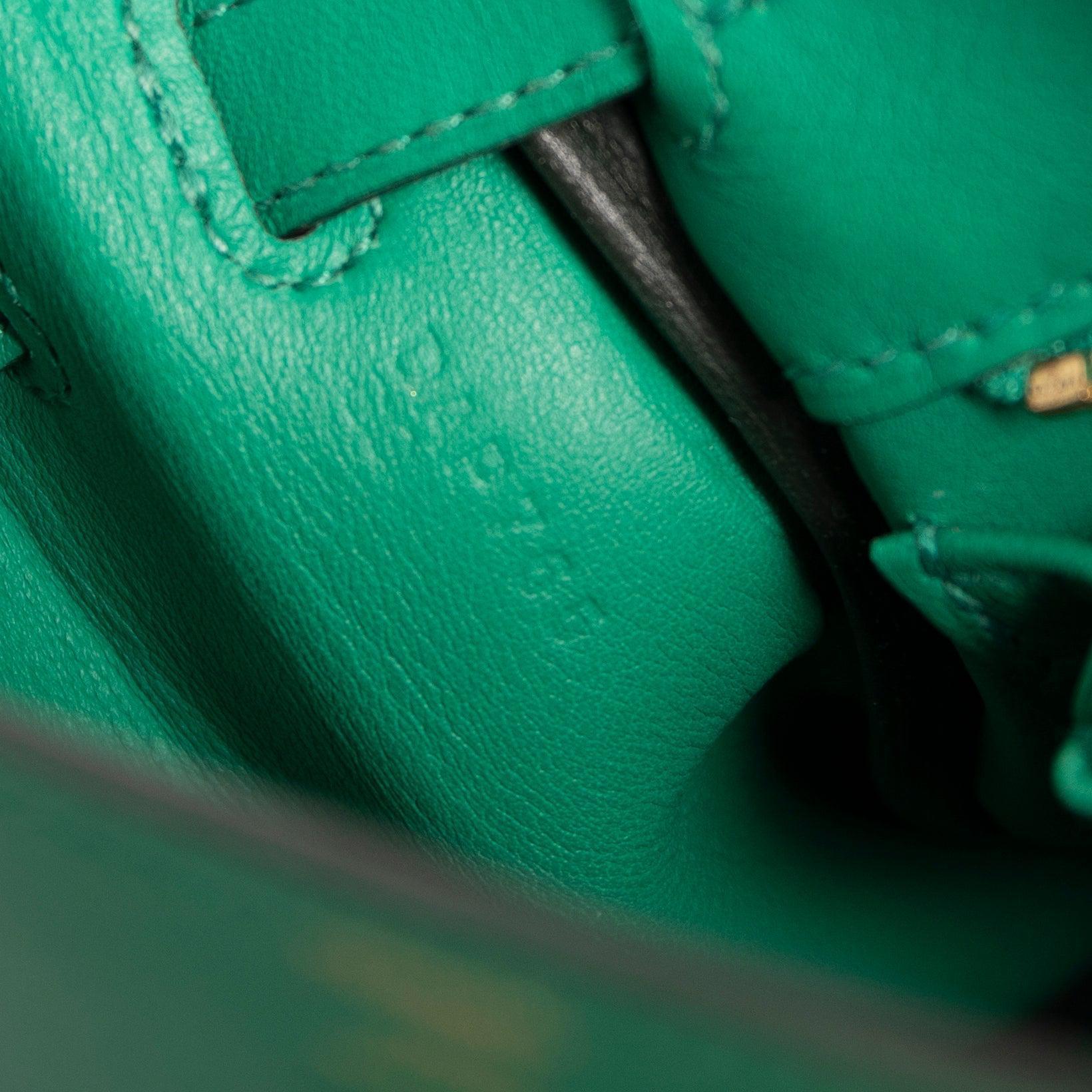 Hermes Vert Vertigo Swift Kelly II Retourne 25 w/ Box & Receipt