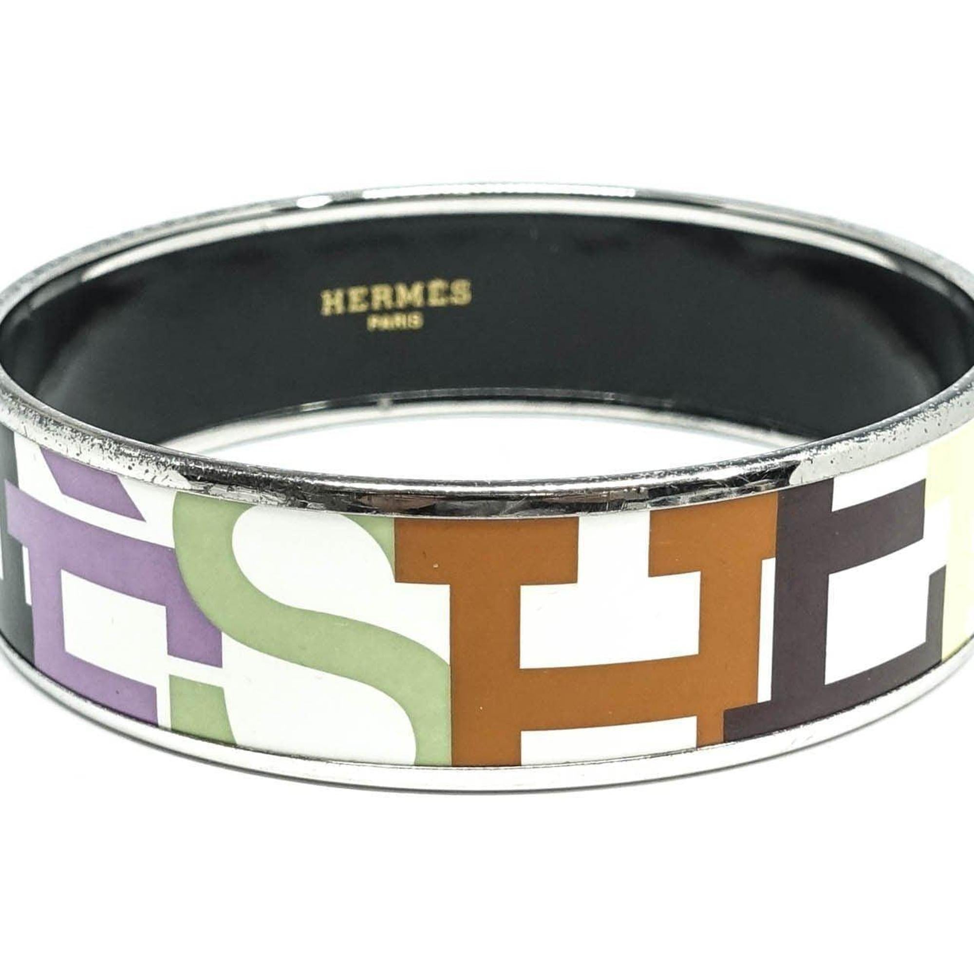 Hermes Wide Enamel Bracelet