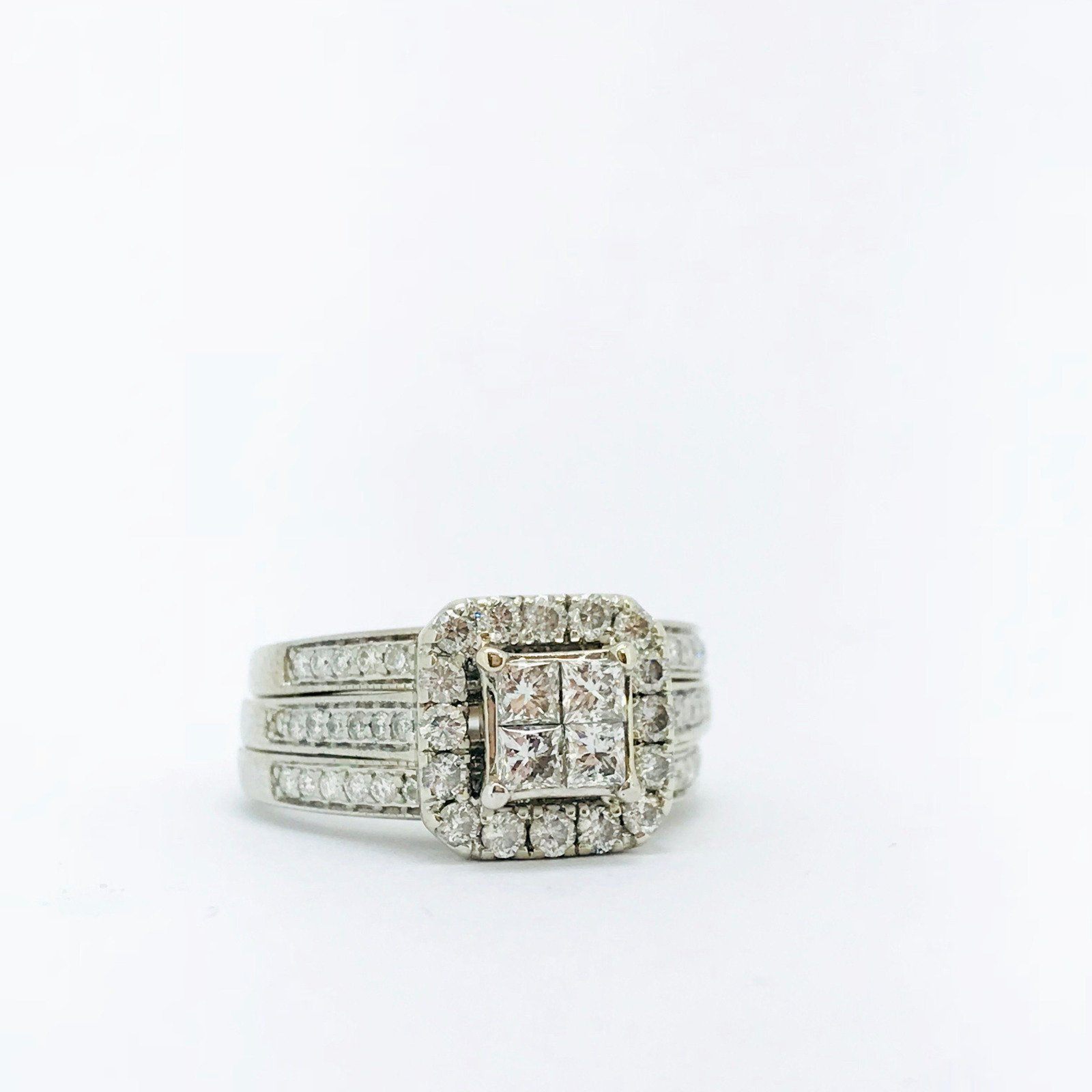 Invisible Set Diamond Engagement Ring