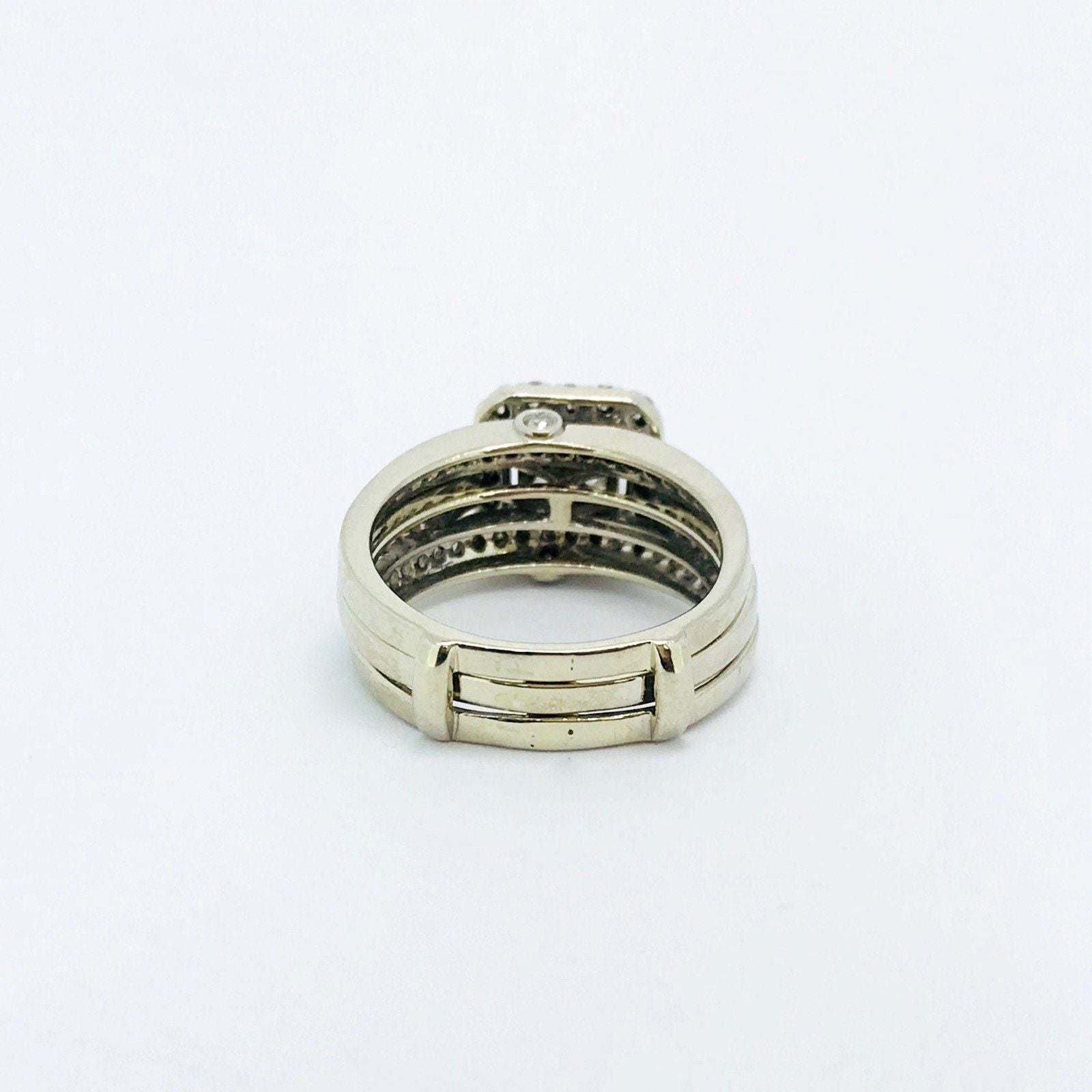 Invisible Set Diamond Engagement Ring