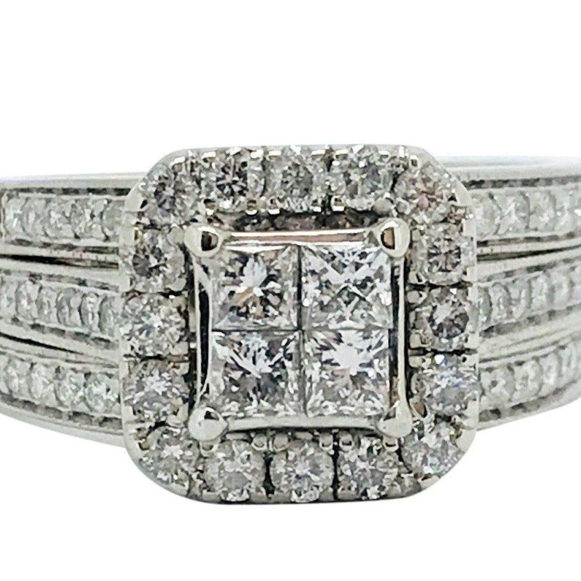 Invisible Set Diamond Engagement Ring