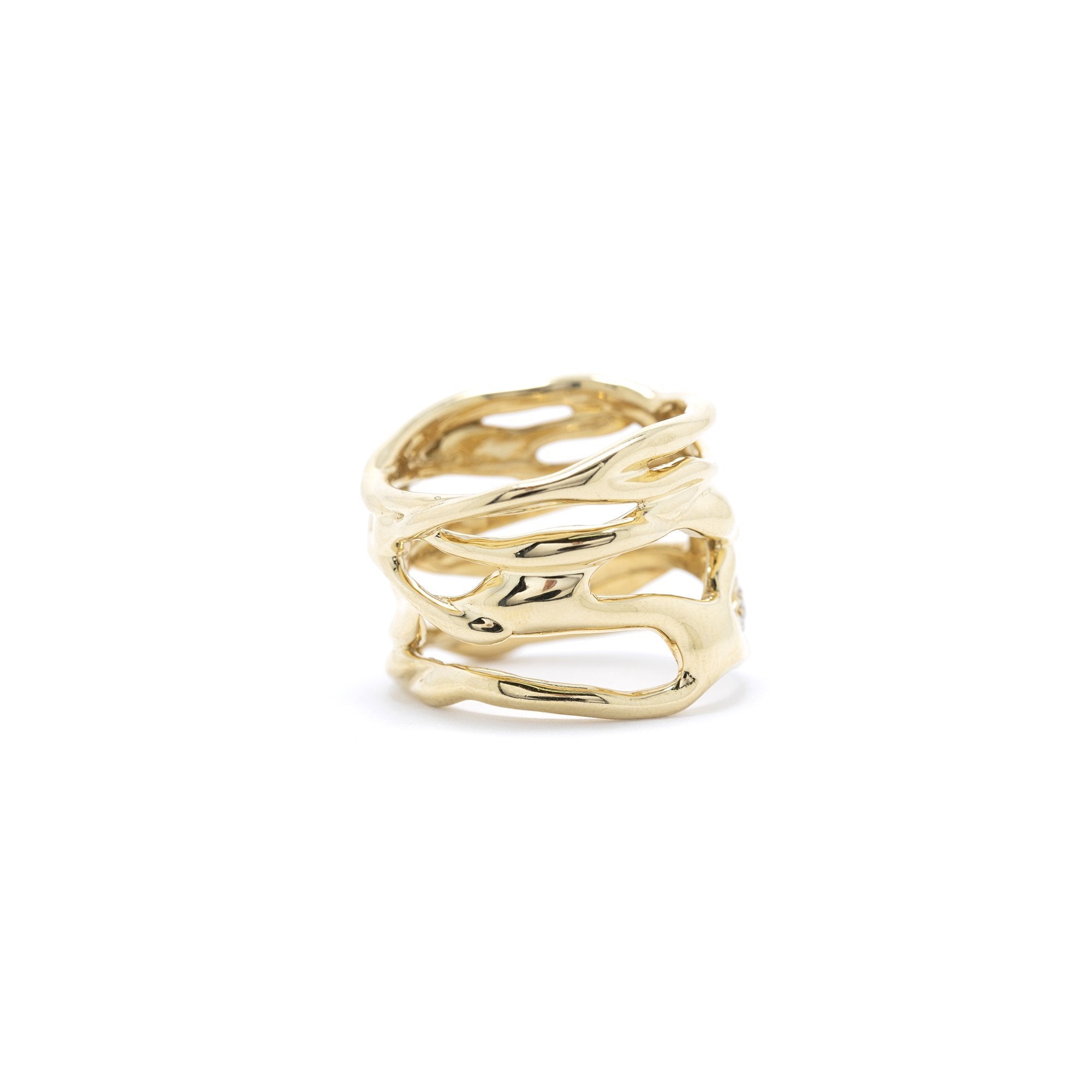 Ippolita 18k Gold Drizzle Split Ring with Diamonds