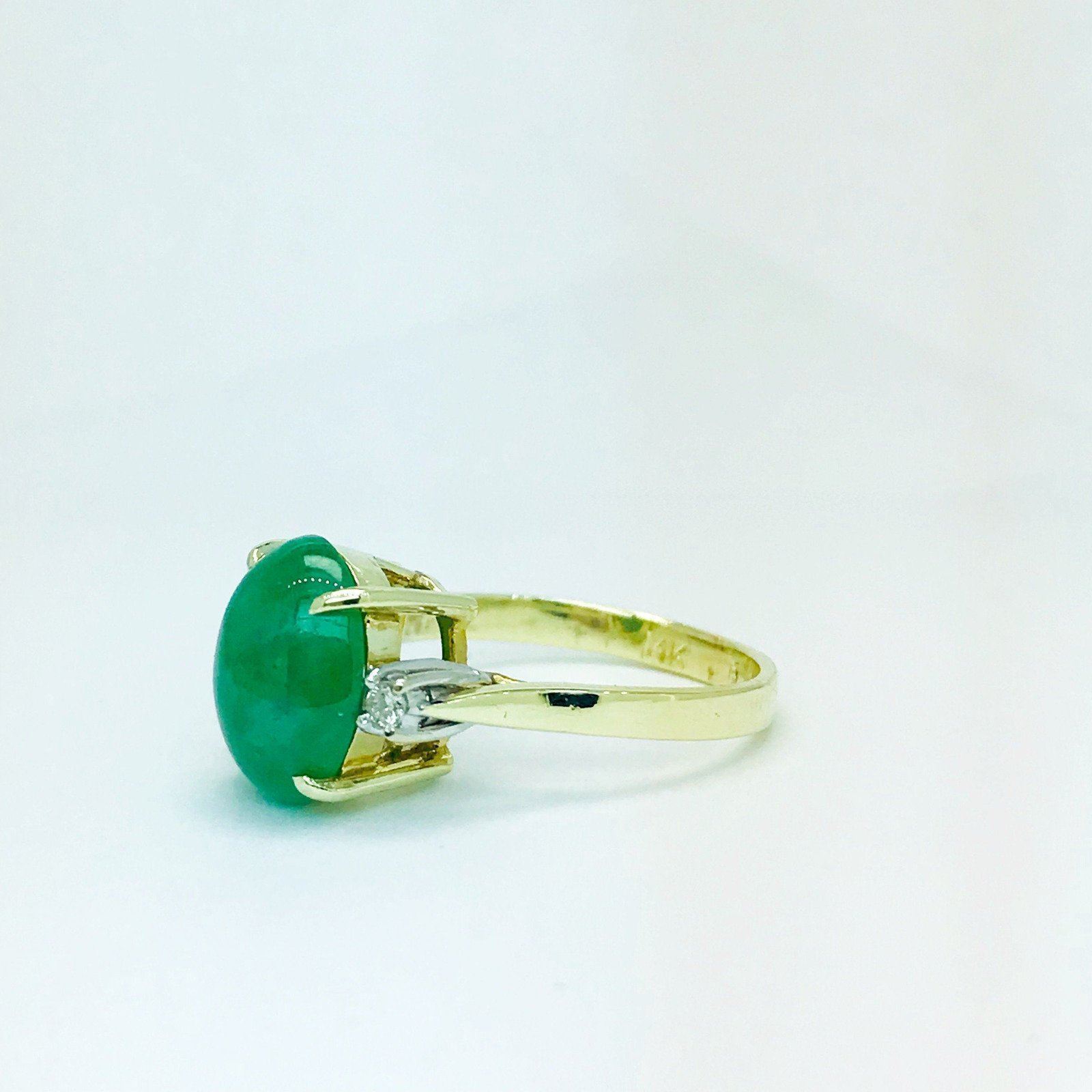 Jade and Diamond Ring