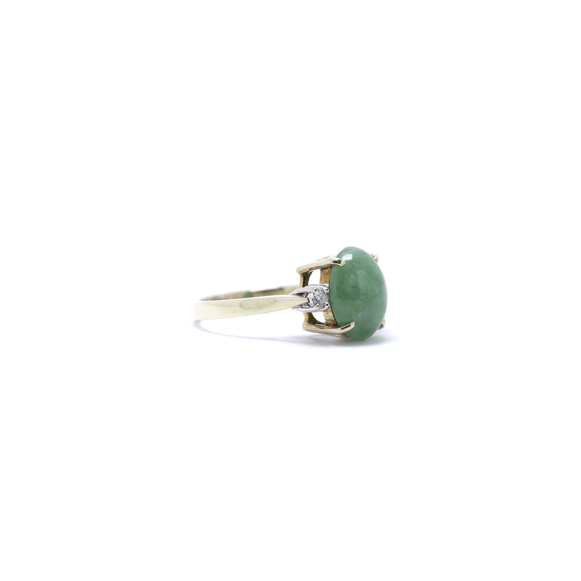 Jade and Diamond Ring