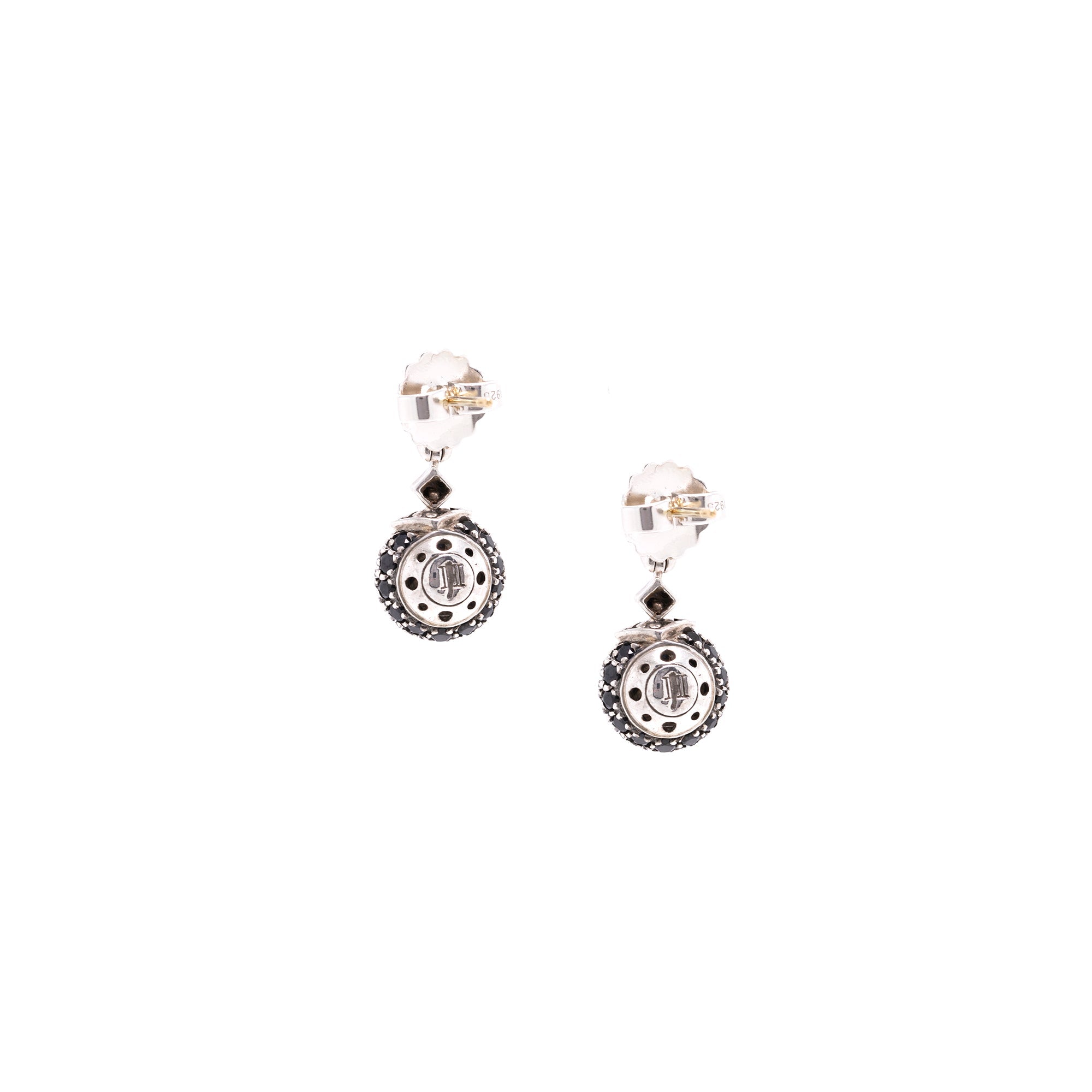 John Hardy Black Sapphire Drop Earrings