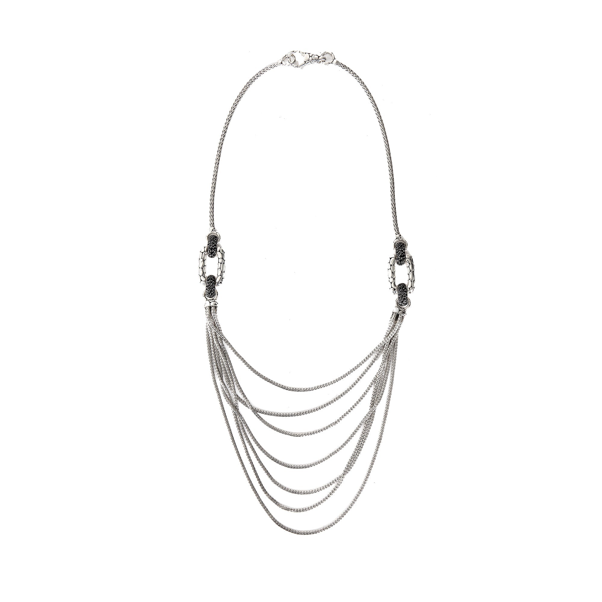 John Hardy Black Sapphire Kali Lava Necklace
