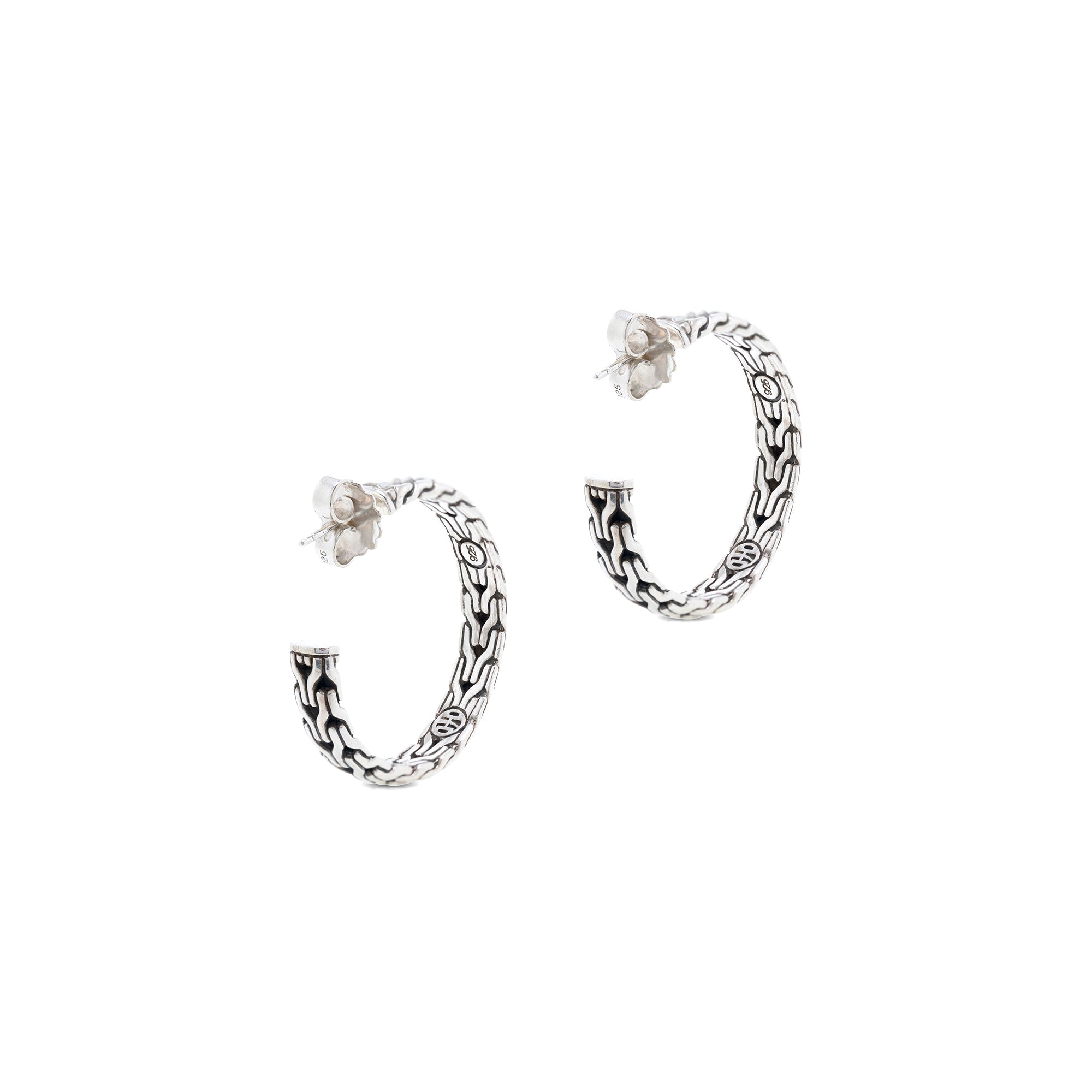 John Hardy Chain Hoop Earrings